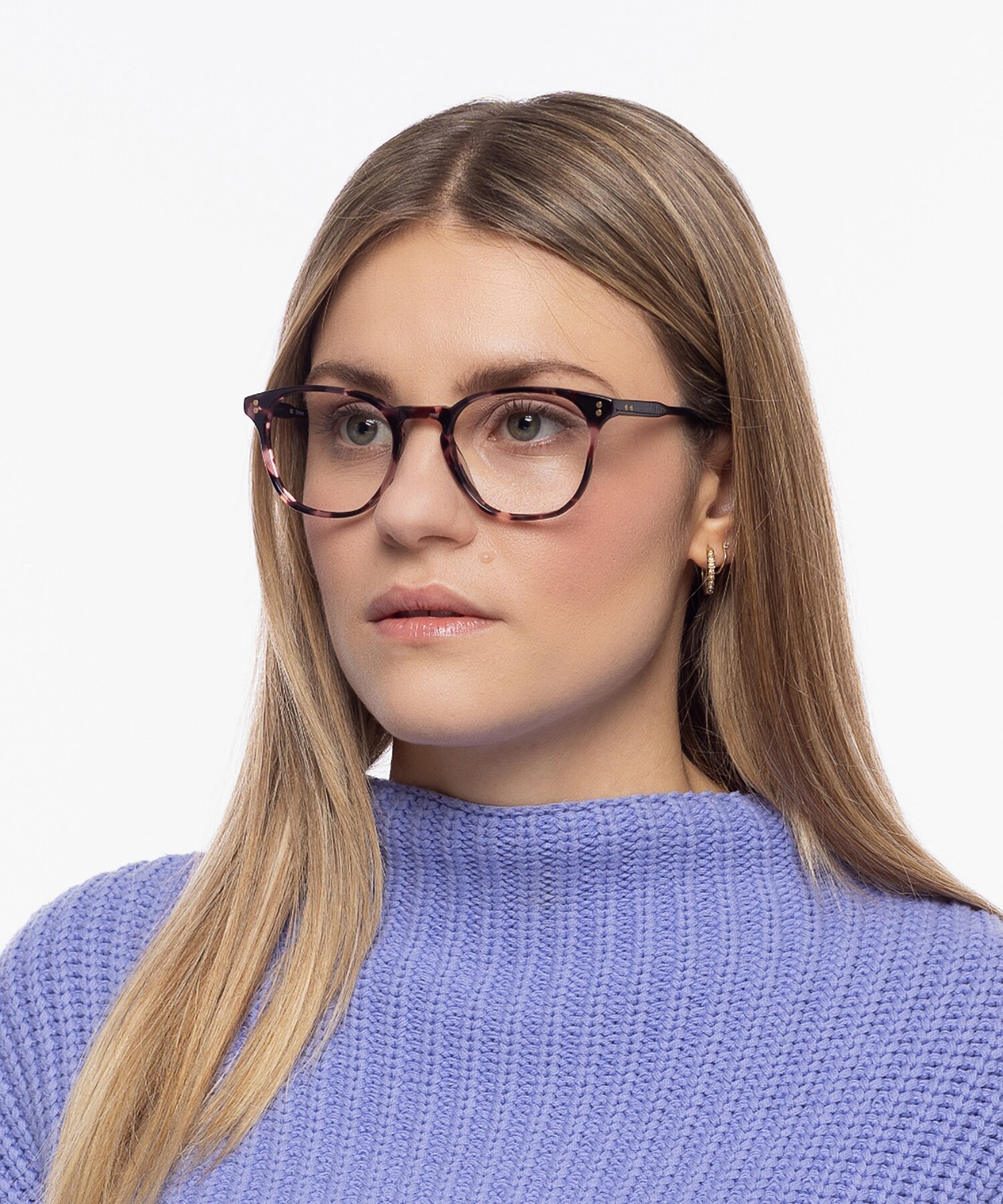 Chelsea Pink Havana AcetatEyeglass Frames für Damen von B24