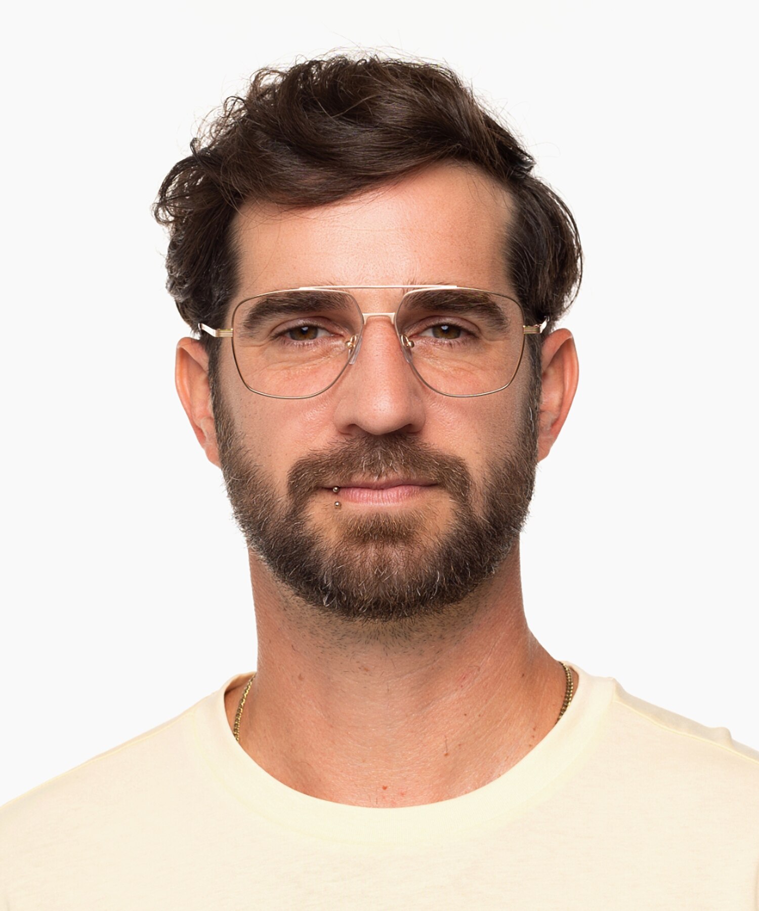 Douglas Matt Gold  &  Havana MetallEyeglass Frames für Herren von B24