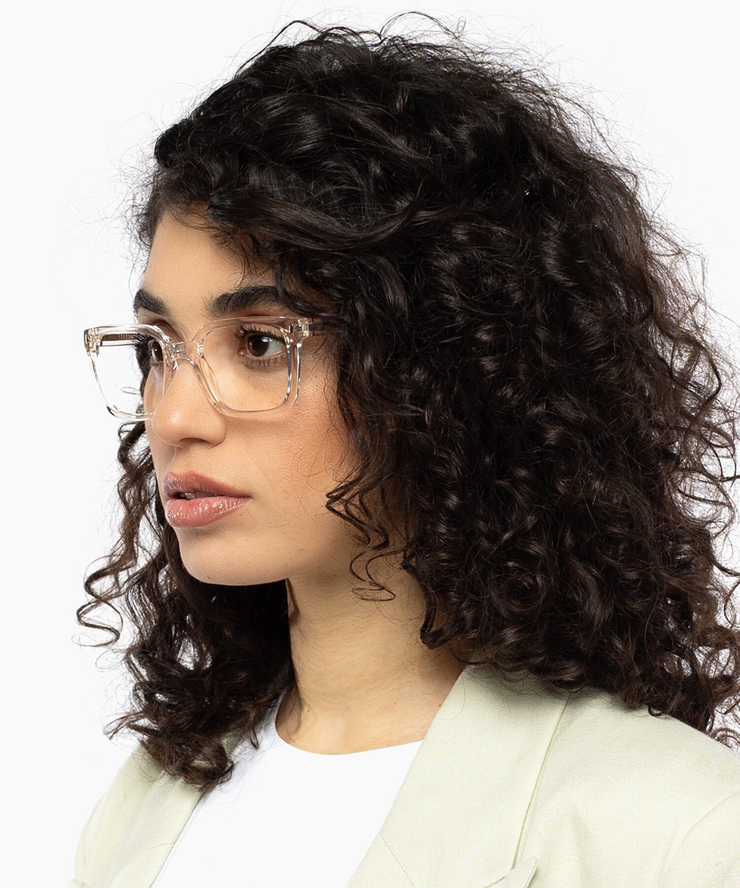 Arizona Kristal nude KunststofEyeglass Frames voor dames van B24