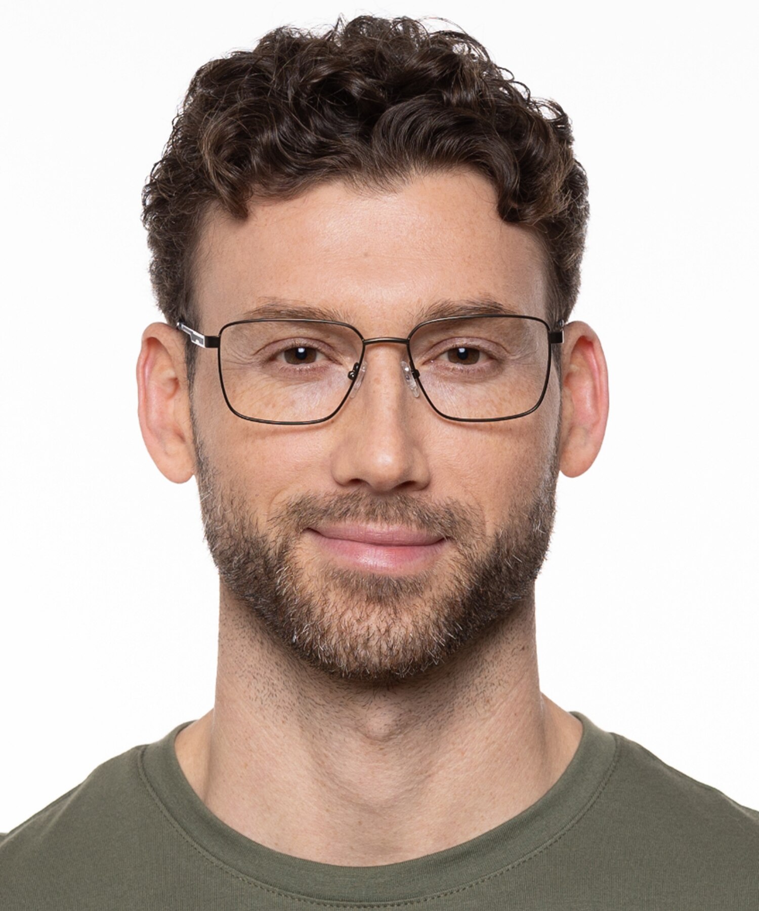 Derby Mattschwarz MetallEyeglass Frames für Herren von B24