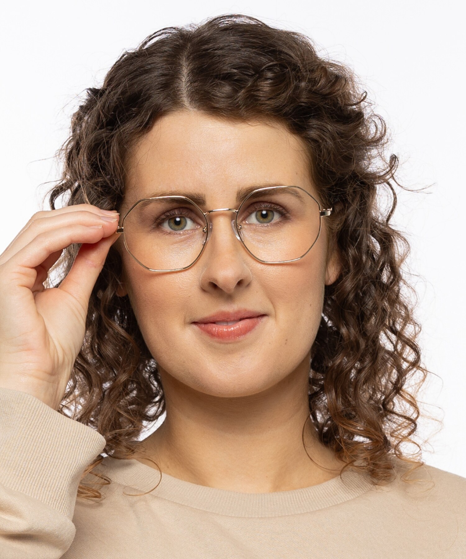 Istanbul Goud MetaalEyeglass Frames voor dames van B24