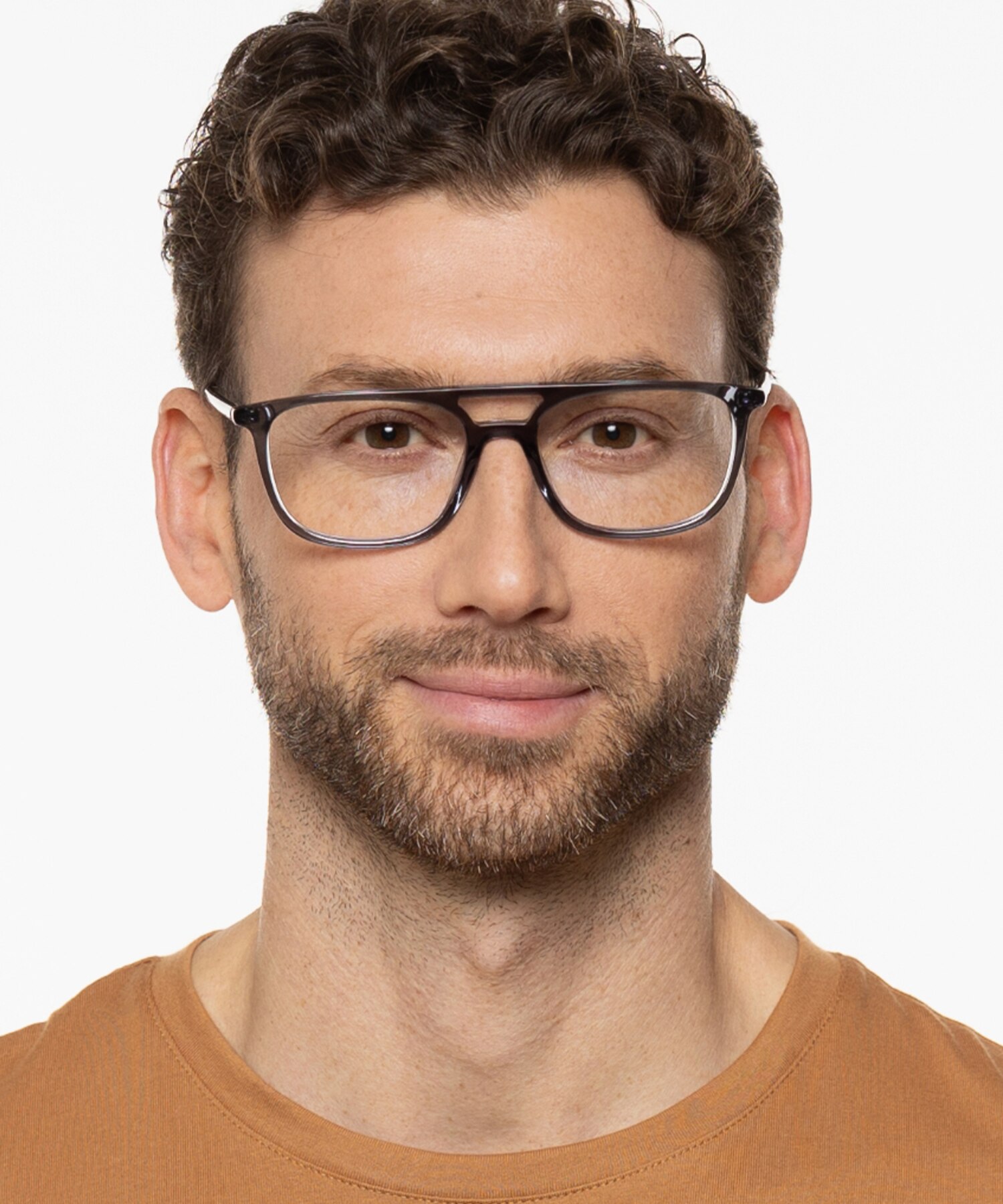Adelaide Crystal Grau AcetatEyeglass Frames für Herren von B24
