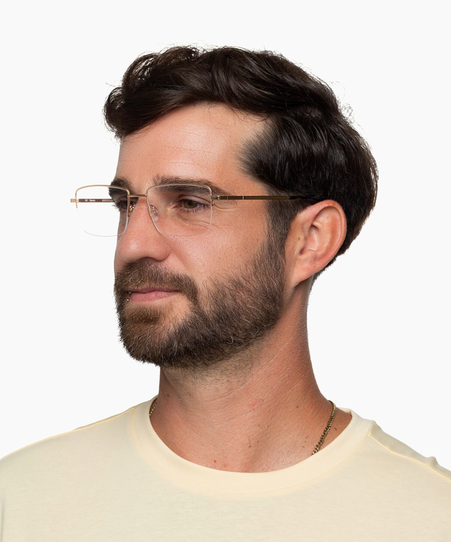 Dawson Satijn goud  &  blauw Havana MetaalEyeglass Frames voor heren van B24