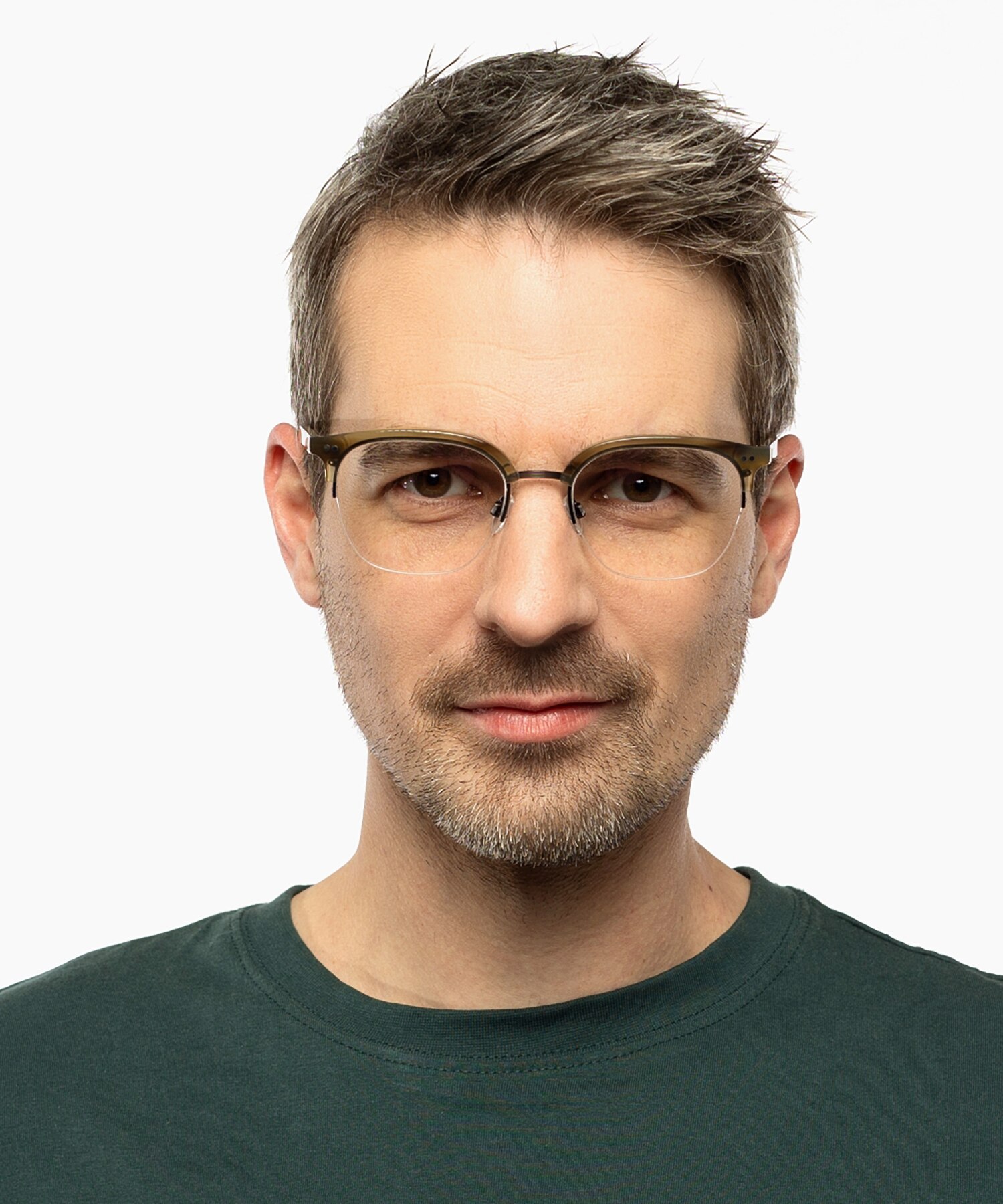 Maryland Green Horn  &  Black MetallEyeglass Frames für Herren von B24