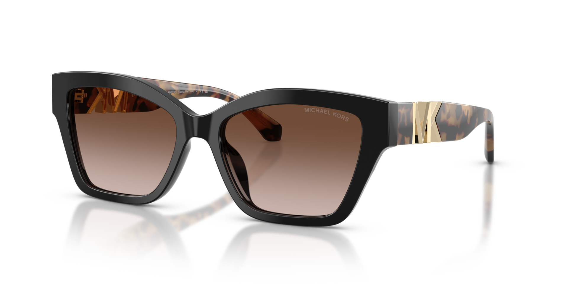 MK2292U Schwarz AcetatSunglass Frames von B24, Dreiviertelansicht