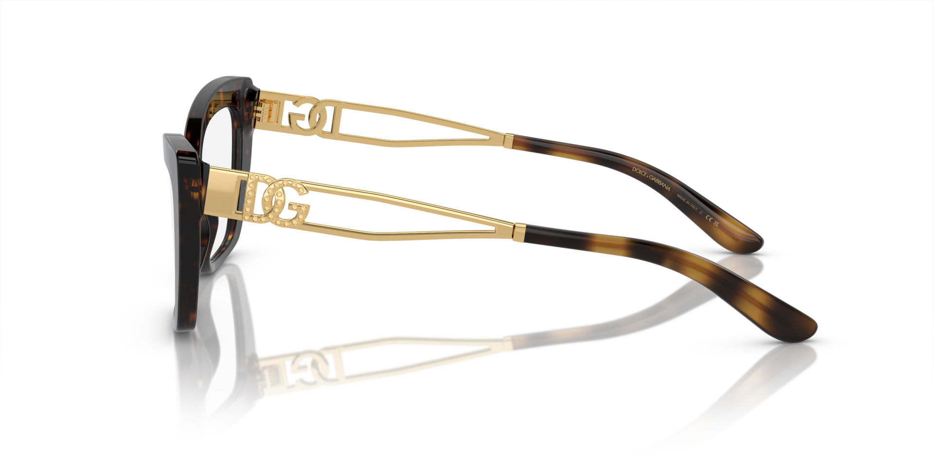 DG3375B Havana AcetaatEyeglass Frames van B24, Zijaanzicht