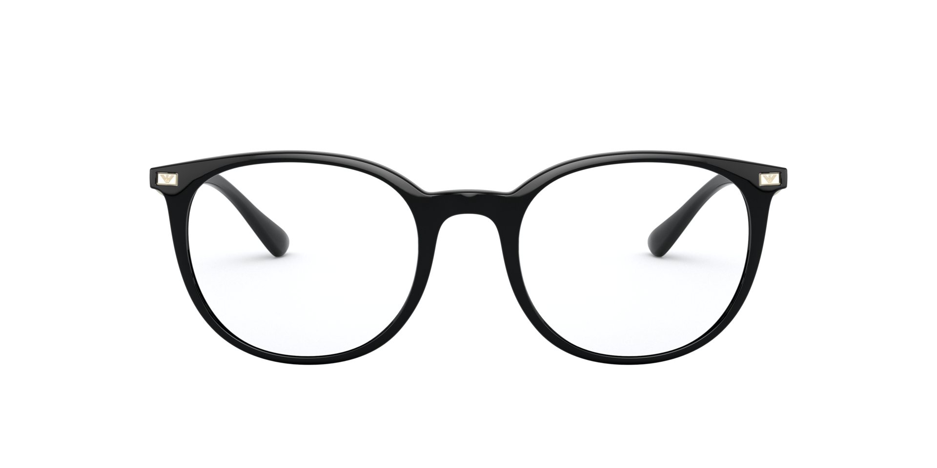 EA3168 Schwarz glänzend KunststoffEyeglass Frames von B24, Vorderansicht