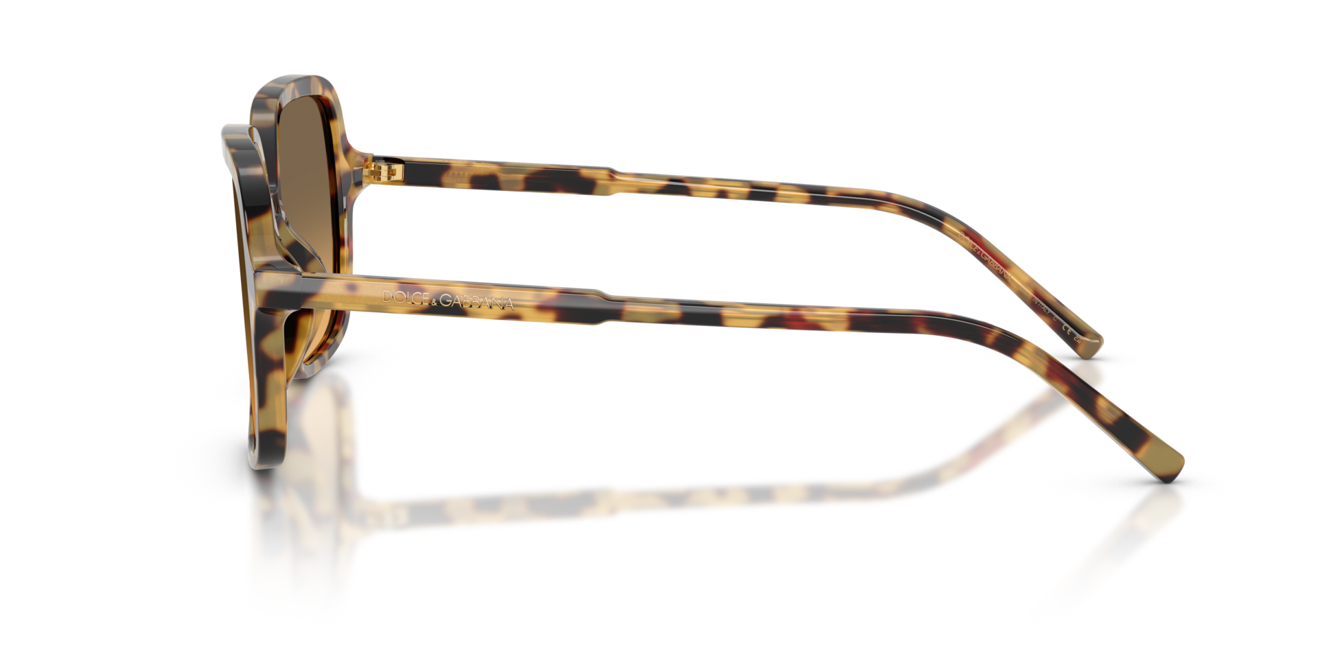 DG4539 Yellow Havana AcetatSunglass Frames von B24, Seitenansicht