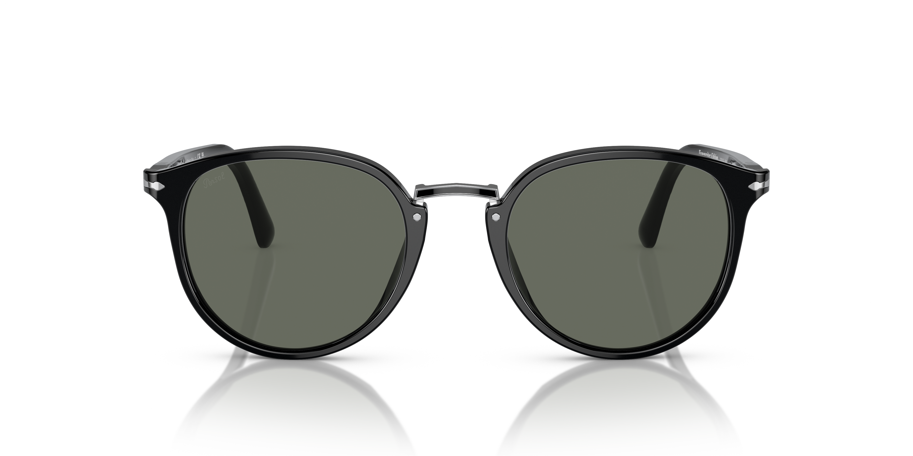 Persol 8053672895575 Ovaal Zwart Volle rand Zonnebrillen