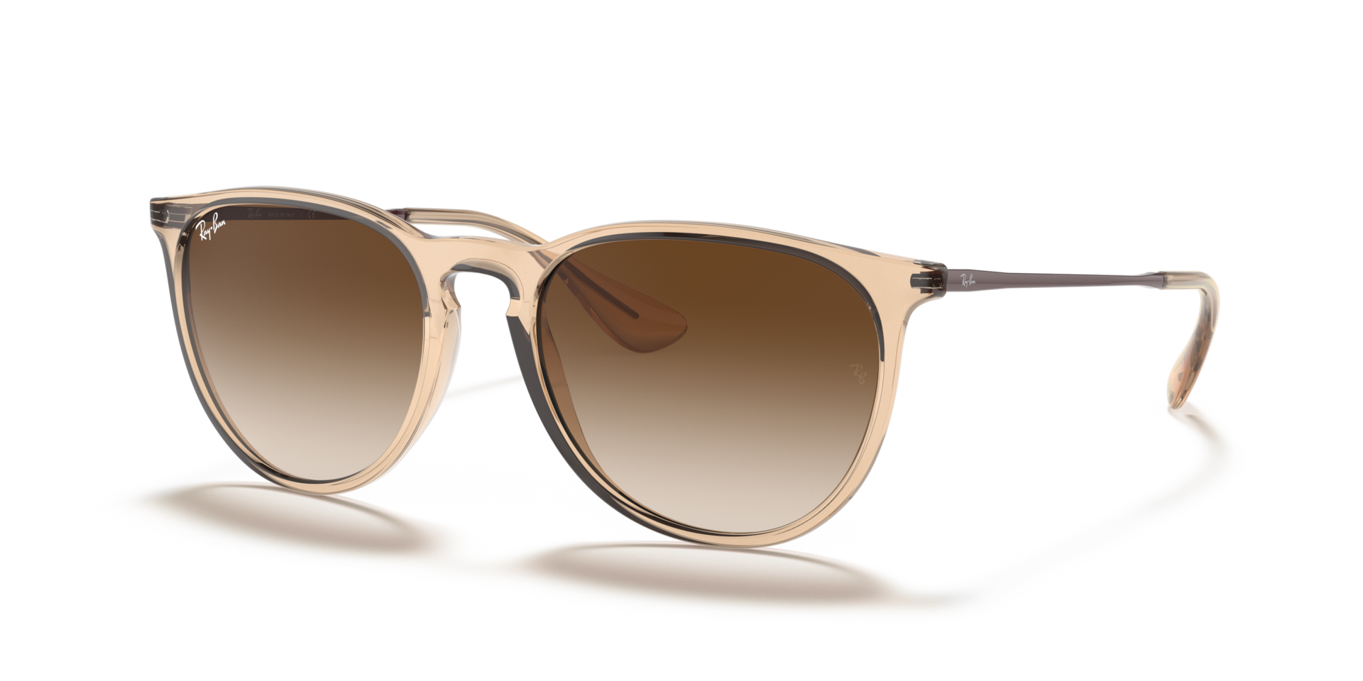 RB4171 Transparant bruin KunststofSunglass Frames van B24, Hoekweergave