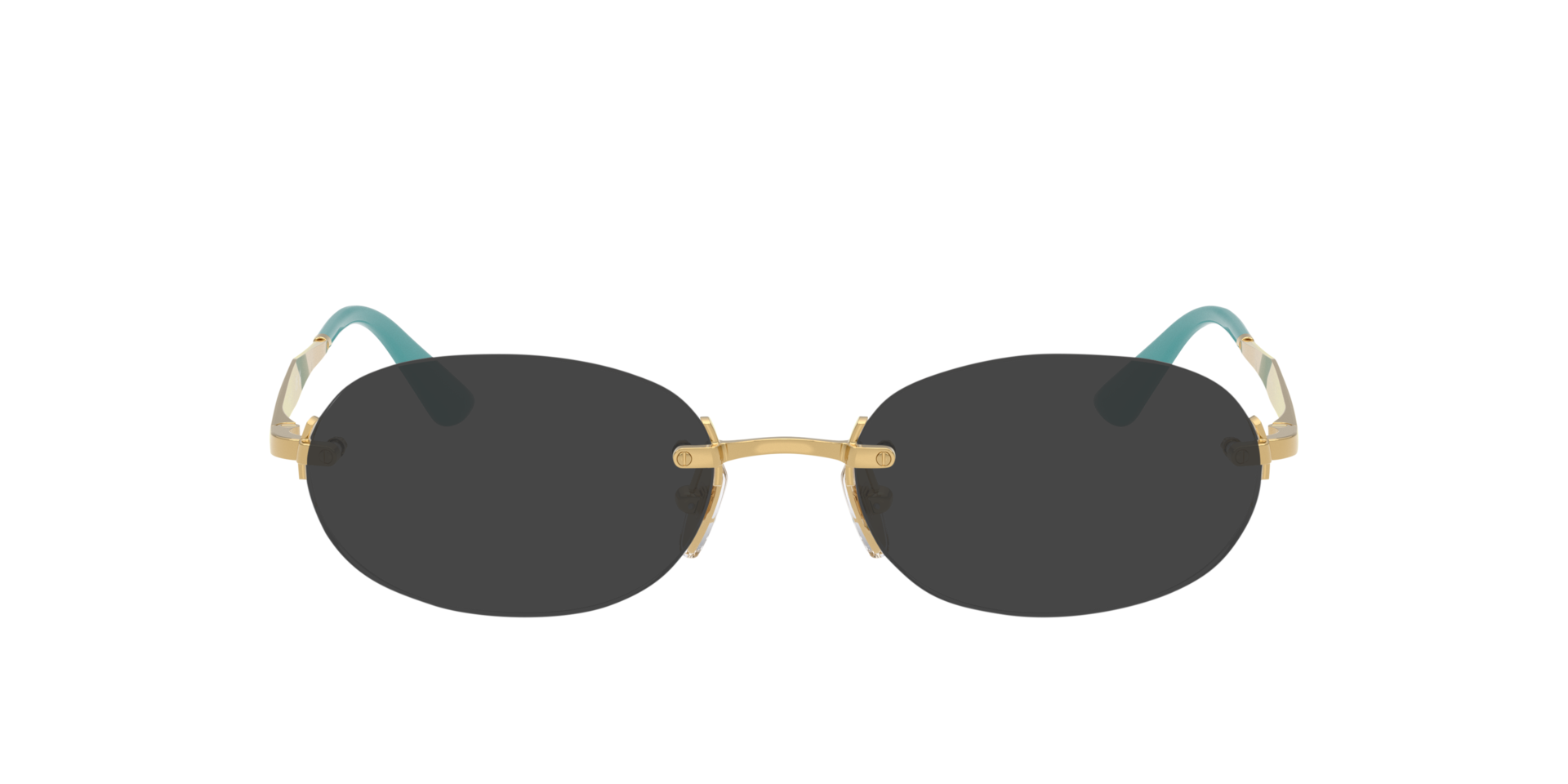 VO4343 Goud MetaalEyeglass Frames van B24, met getinte lenzen