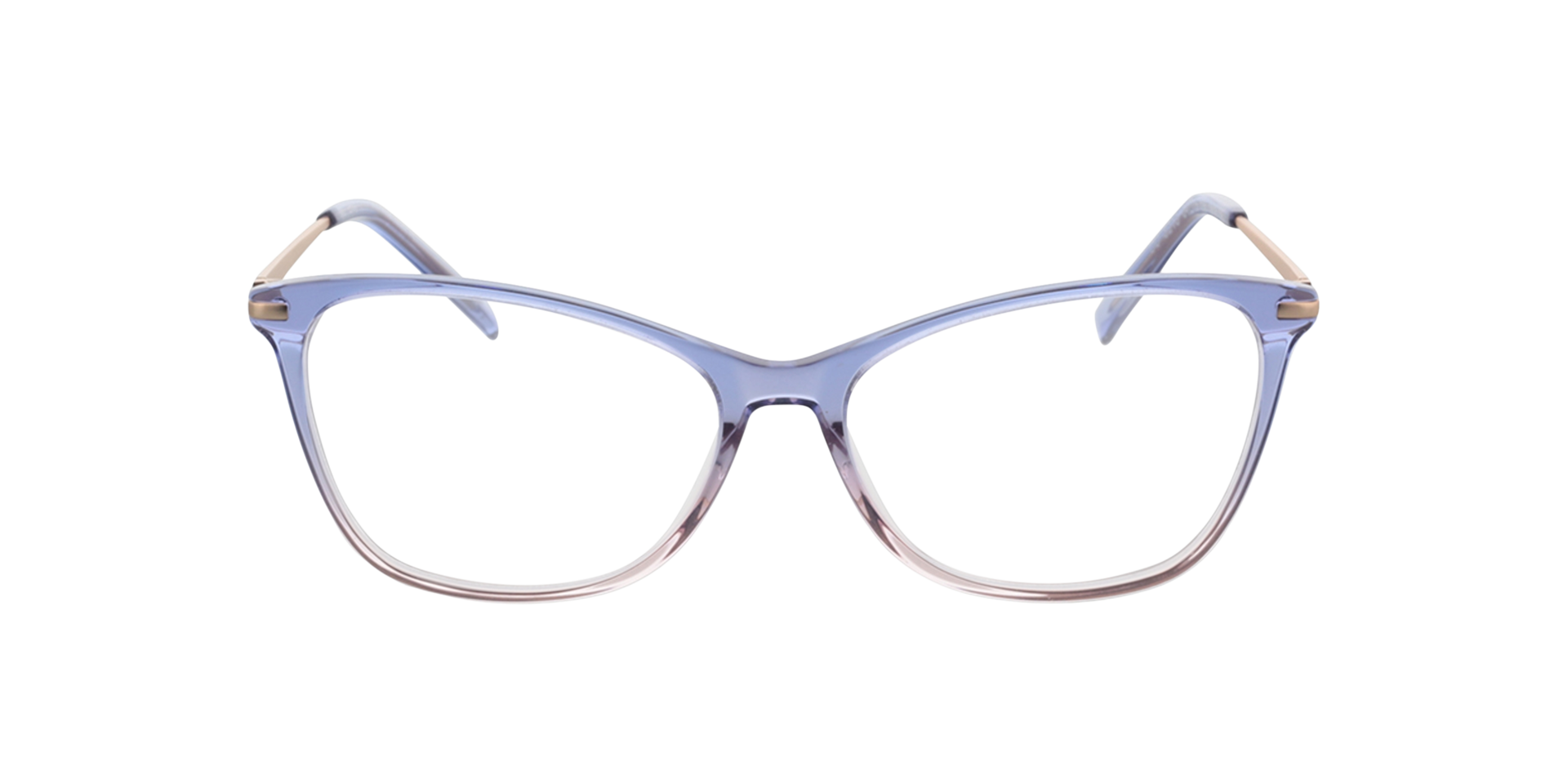Emily Paars  &  roze  &  roze goud AcetaatEyeglass Frames van B24, Vooraanzicht