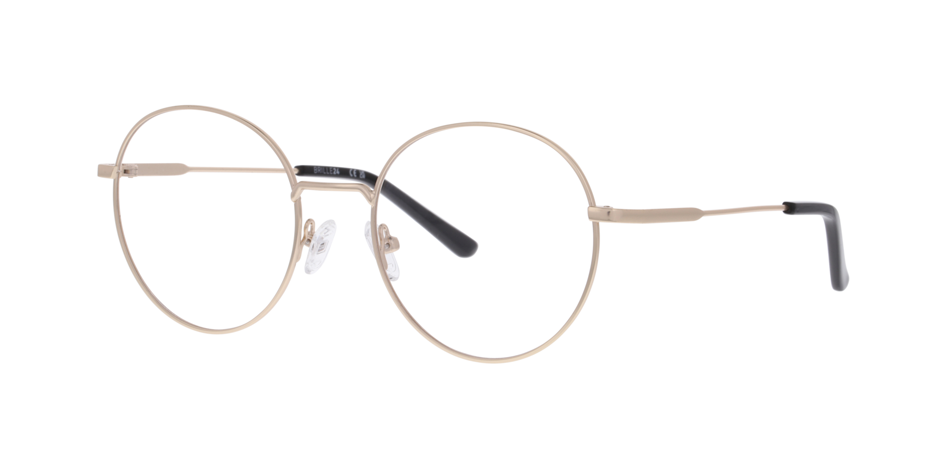 Nomi Matt Gold MetallEyeglass Frames von B24, Dreiviertelansicht