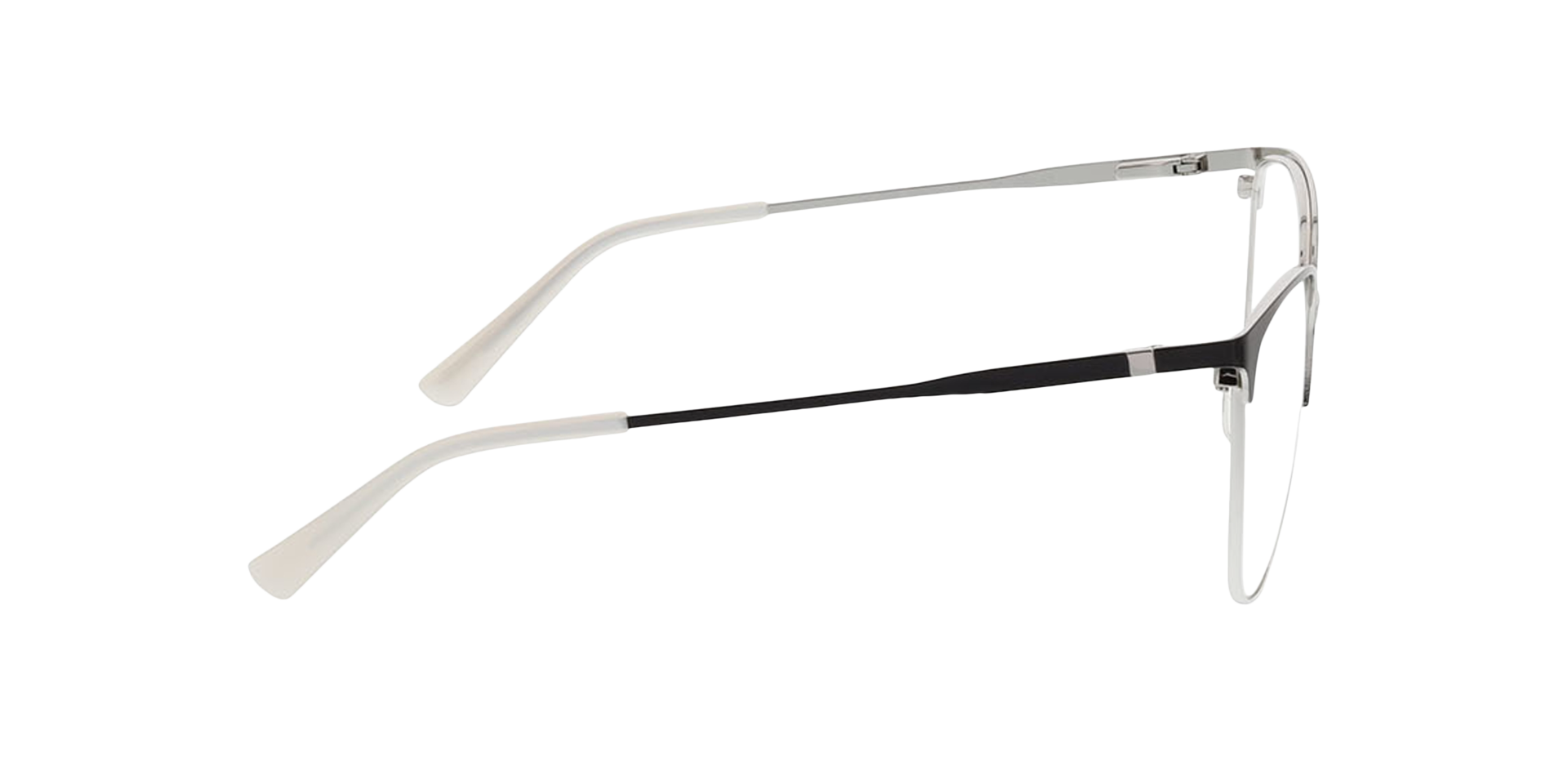Yorkville Zwart & Zilver MetaalEyeglass Frames van B24, Zijaanzicht