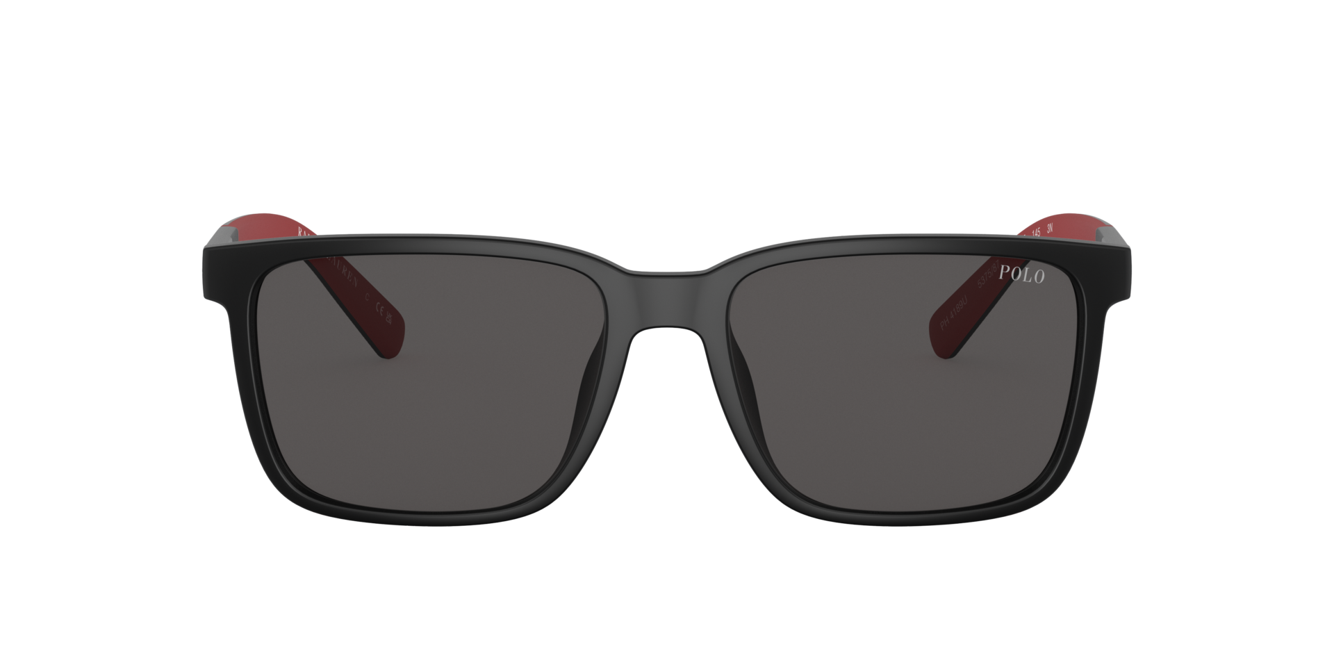 PH4189U Matzwart KunststofSunglass Frames van B24, met getinte lenzen