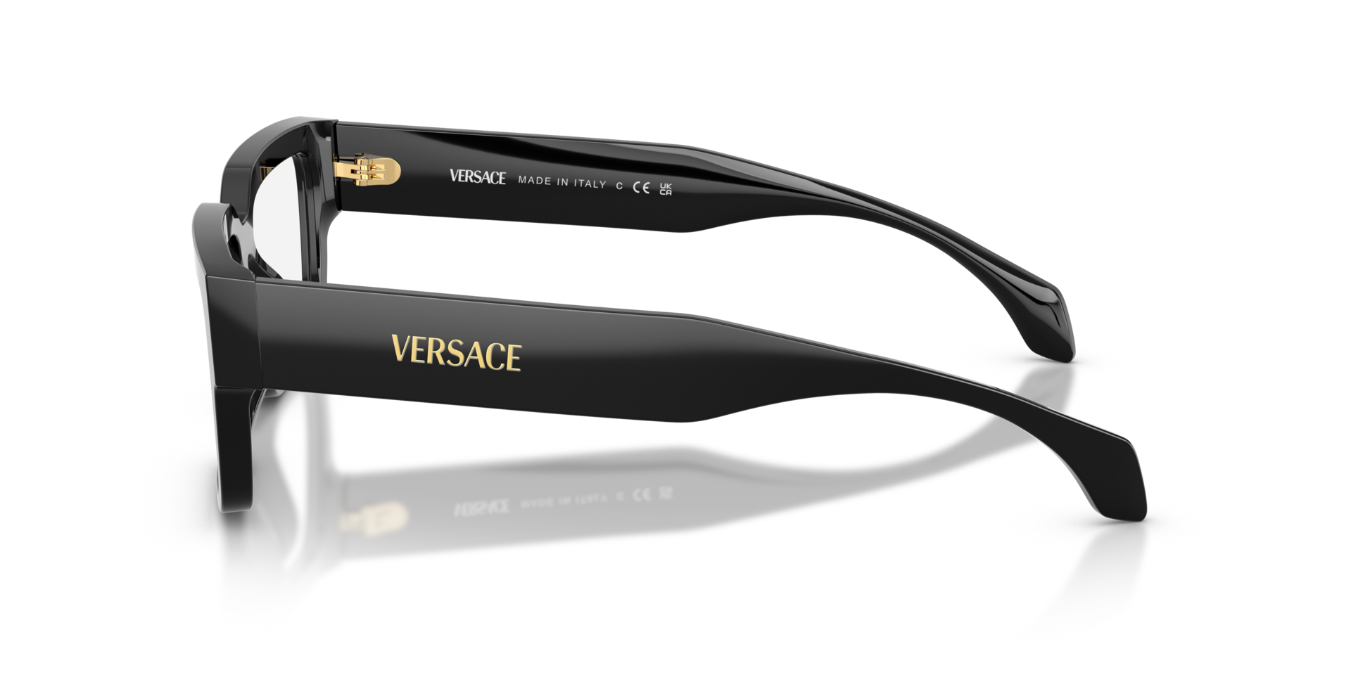 VE3374U Zwart AcetaatEyeglass Frames van B24, Zijaanzicht