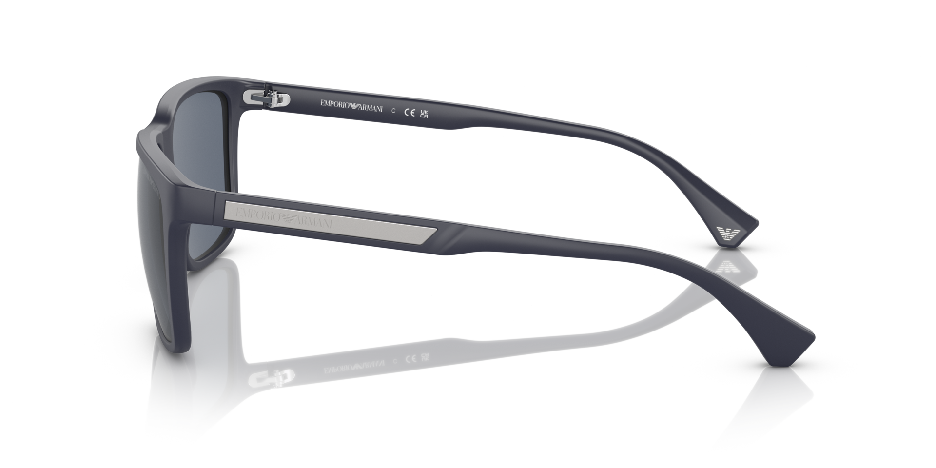 EA4047 Matblauw KunststofSunglass Frames van B24, Zijaanzicht