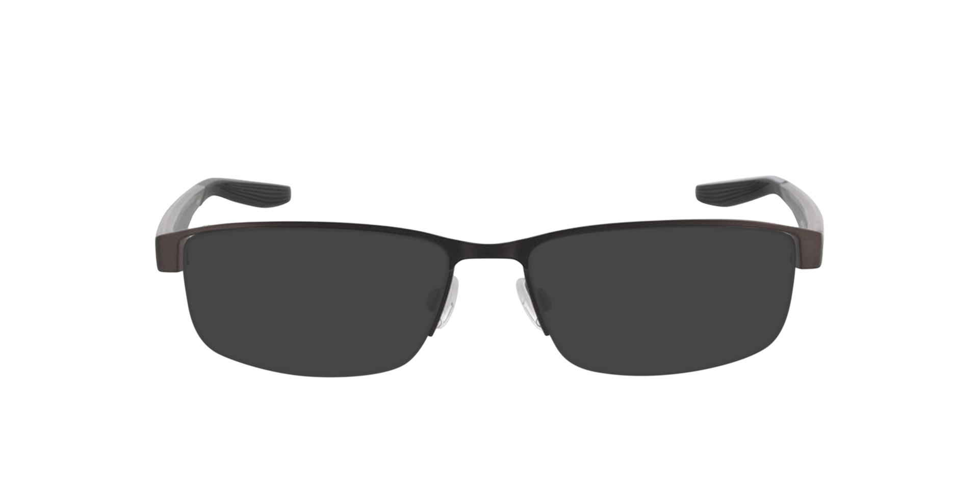 NIKE 8138 Staalgrijs zwart MetaalEyeglass Frames van B24, met getinte lenzen