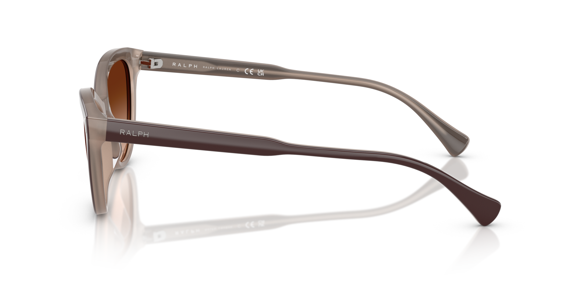 RA5326U Solid Brown Milky Brown AcetatSunglass Frames von B24, Seitenansicht