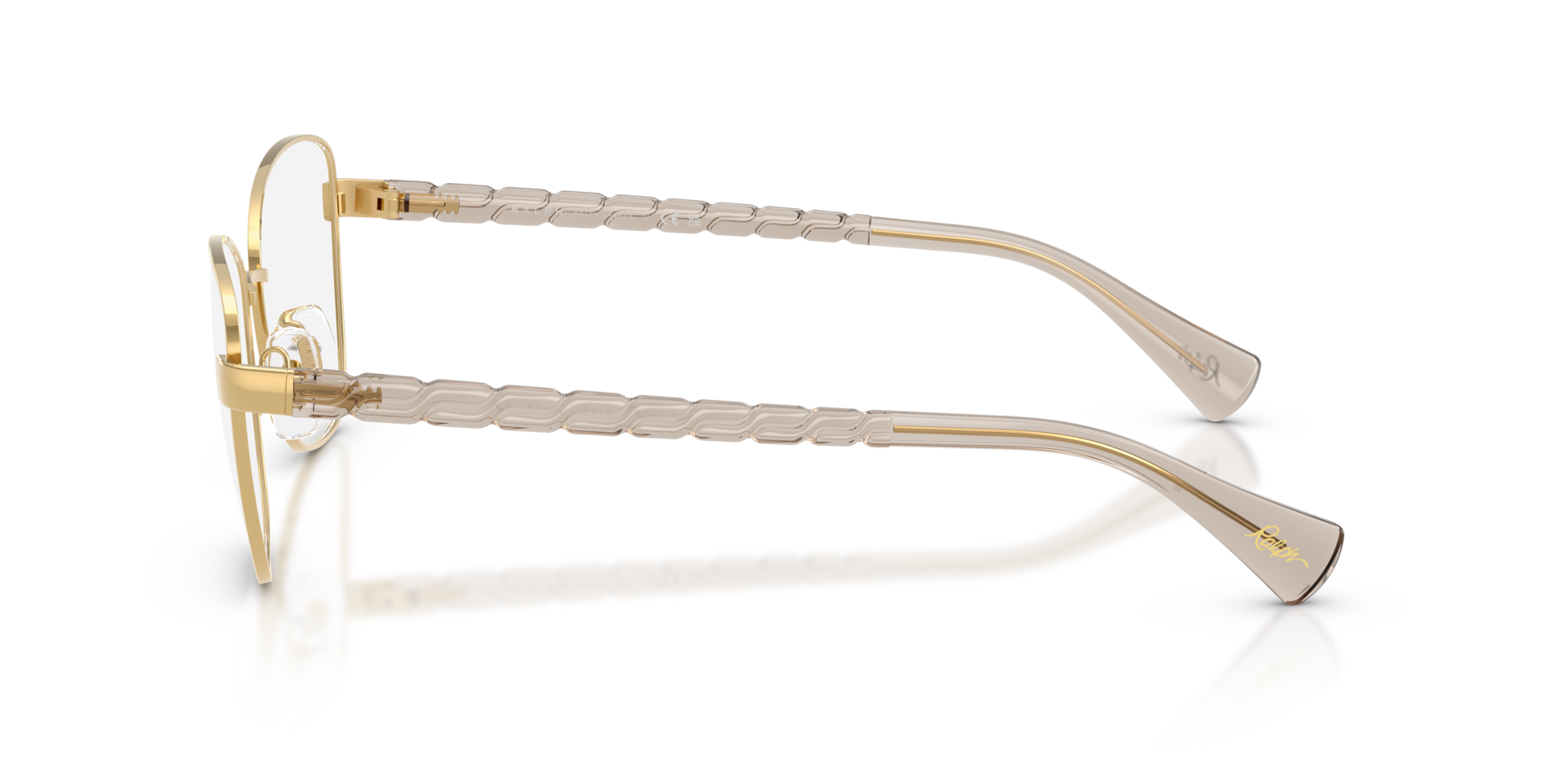 RA6064 Glänzendes Gold MetallEyeglass Frames von B24, Seitenansicht
