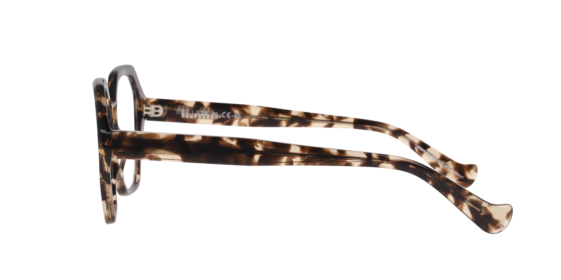 Willow Havana Ivory AcetatEyeglass Frames von B24, Seitenansicht