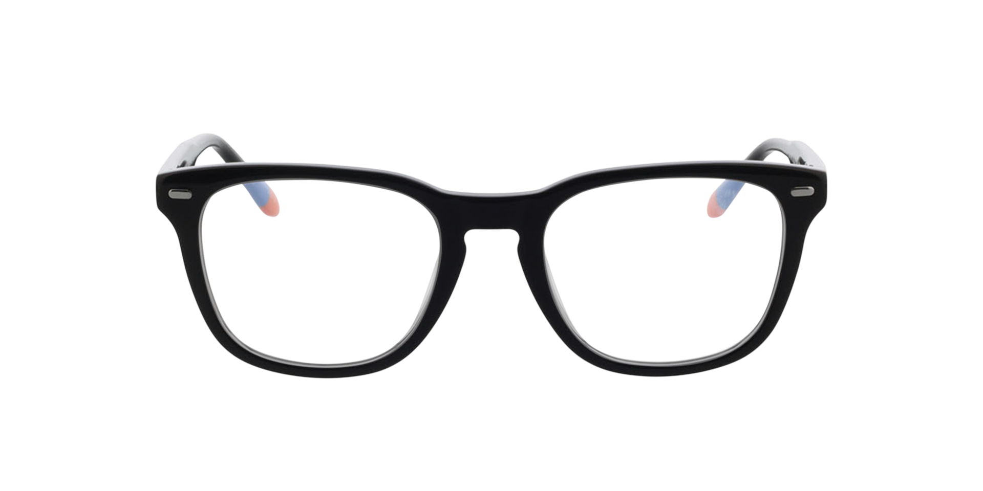 Bel Air Black  &  Blue  &  Orange AcetatEyeglass Frames von B24, Vorderansicht