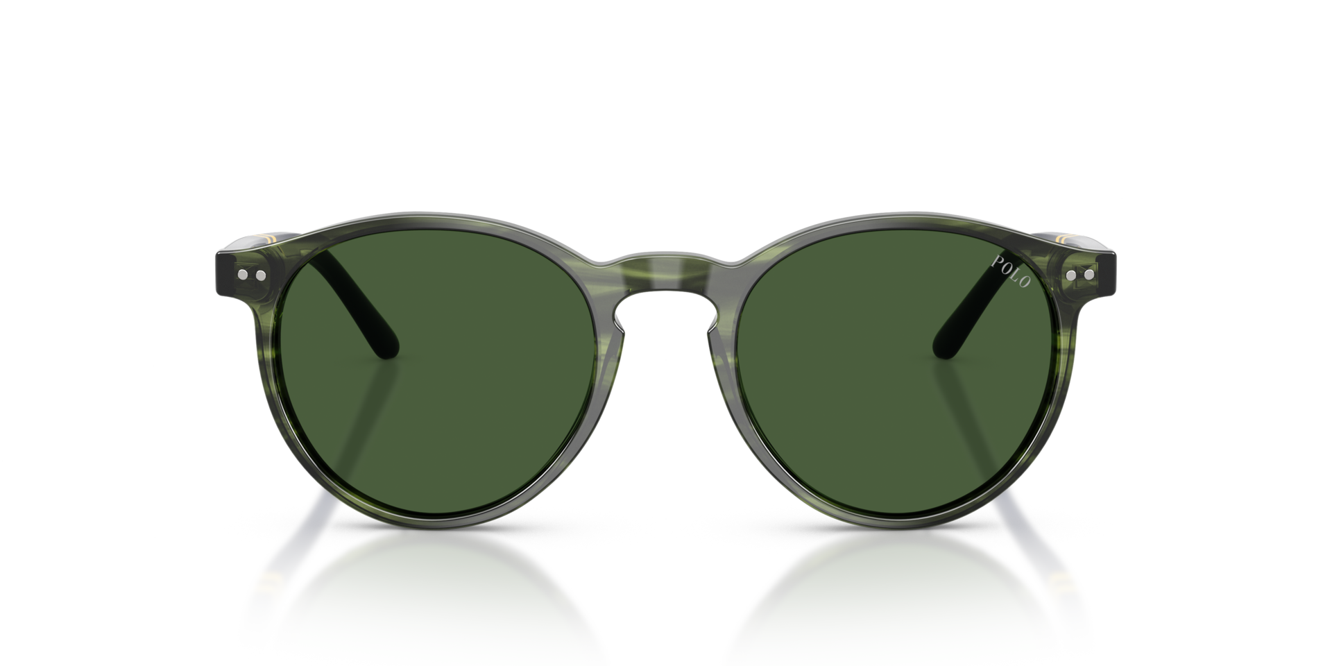 PH4236 Striped Green Havana AcetaatSunglass Frames van B24, Vooraanzicht