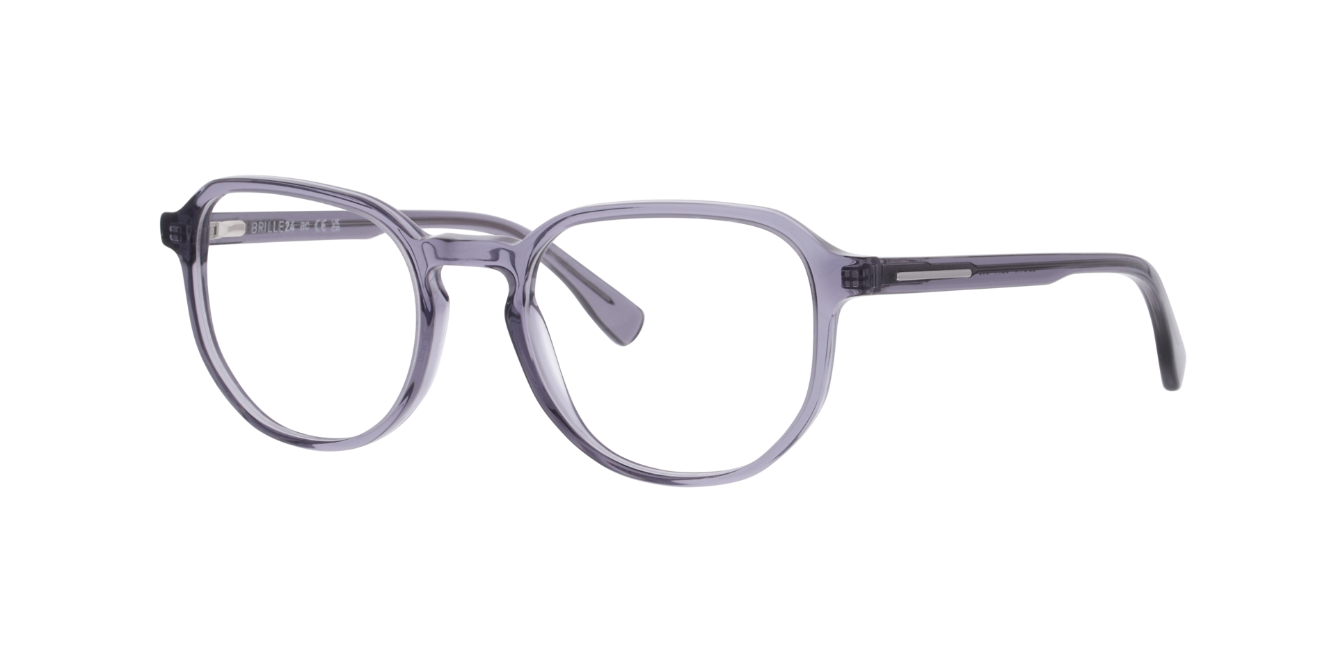 Odin Crystal Dark Grey AcetatEyeglass Frames von B24, Dreiviertelansicht