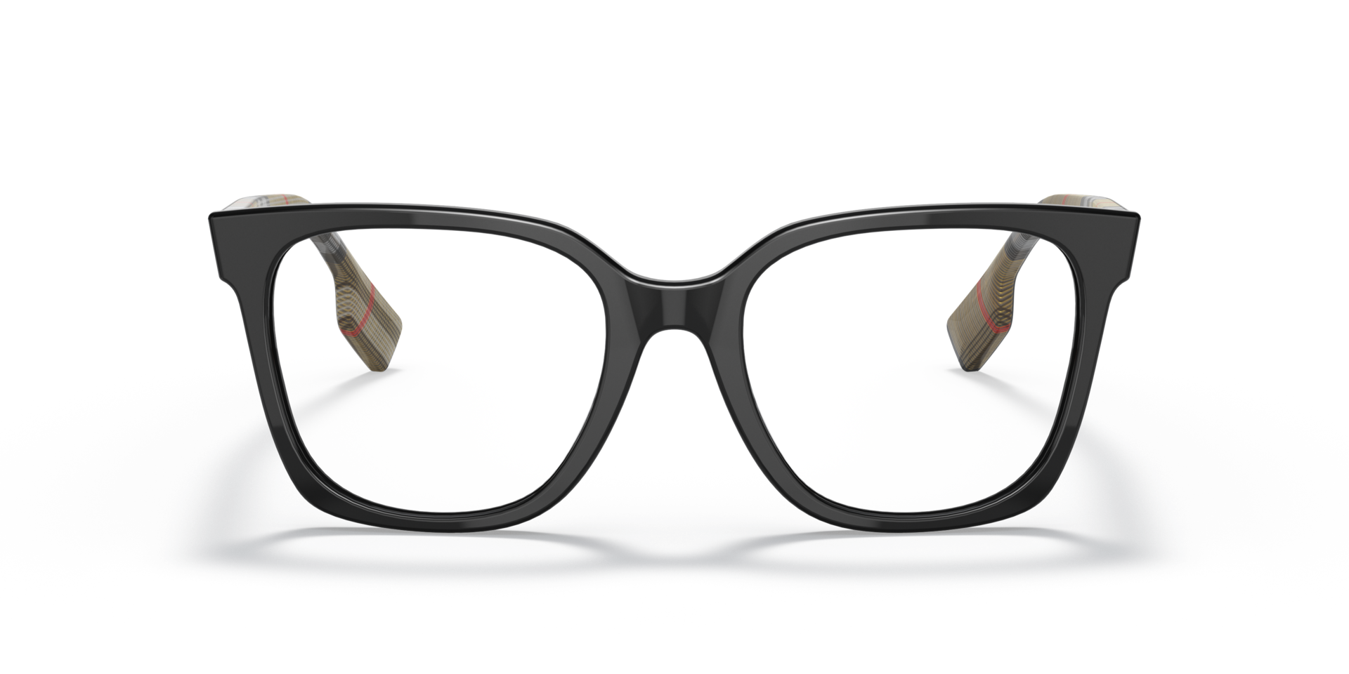 BE2347 Zwart AcetaatEyeglass Frames van B24, Vooraanzicht