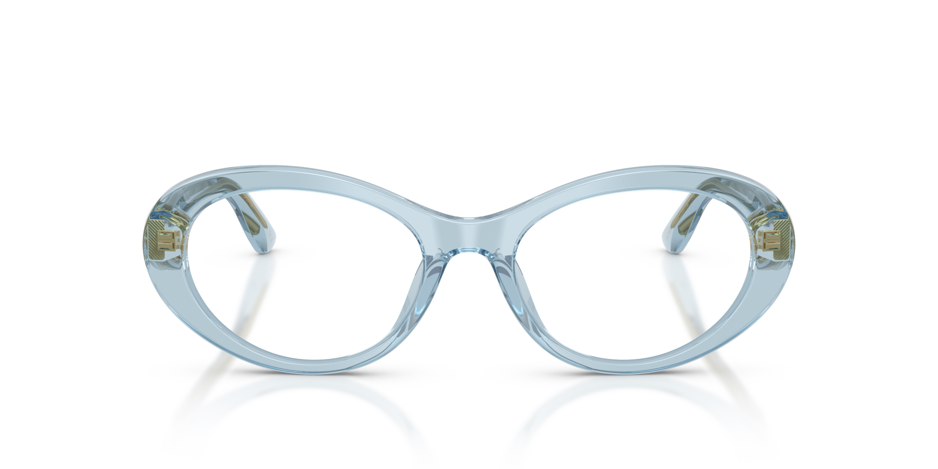 DG3450 Hellblau transparent AcetatEyeglass Frames von B24, Vorderansicht