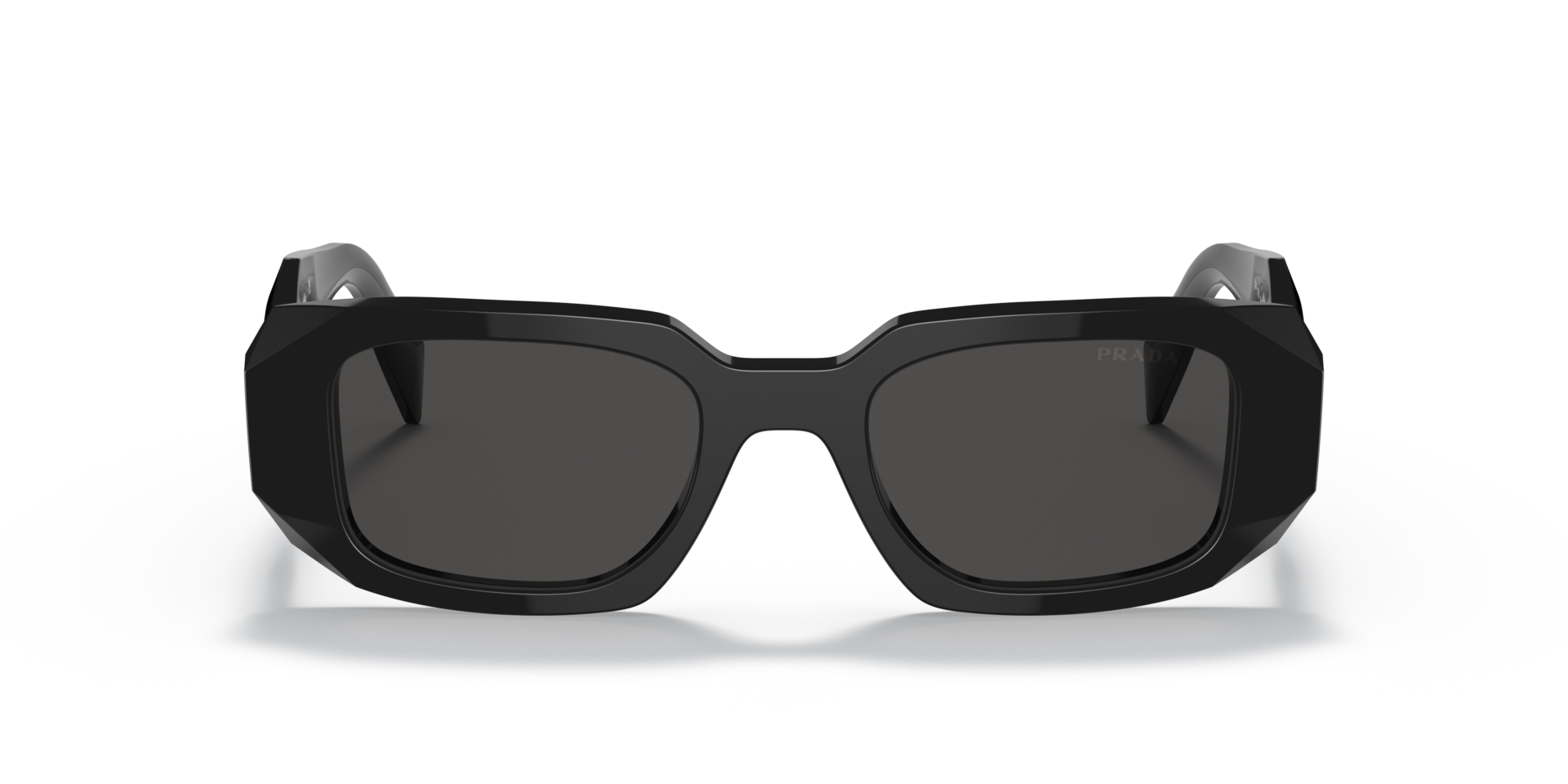 PR 17WS Zwart AcetaatSunglass Frames van B24, Vooraanzicht