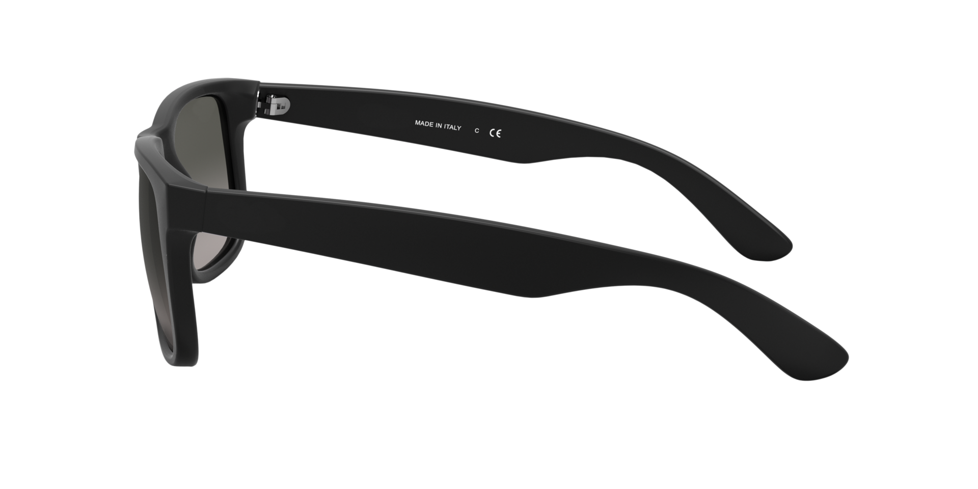 RB4165 Rubber zwart KunststofSunglass Frames van B24, Zijaanzicht
