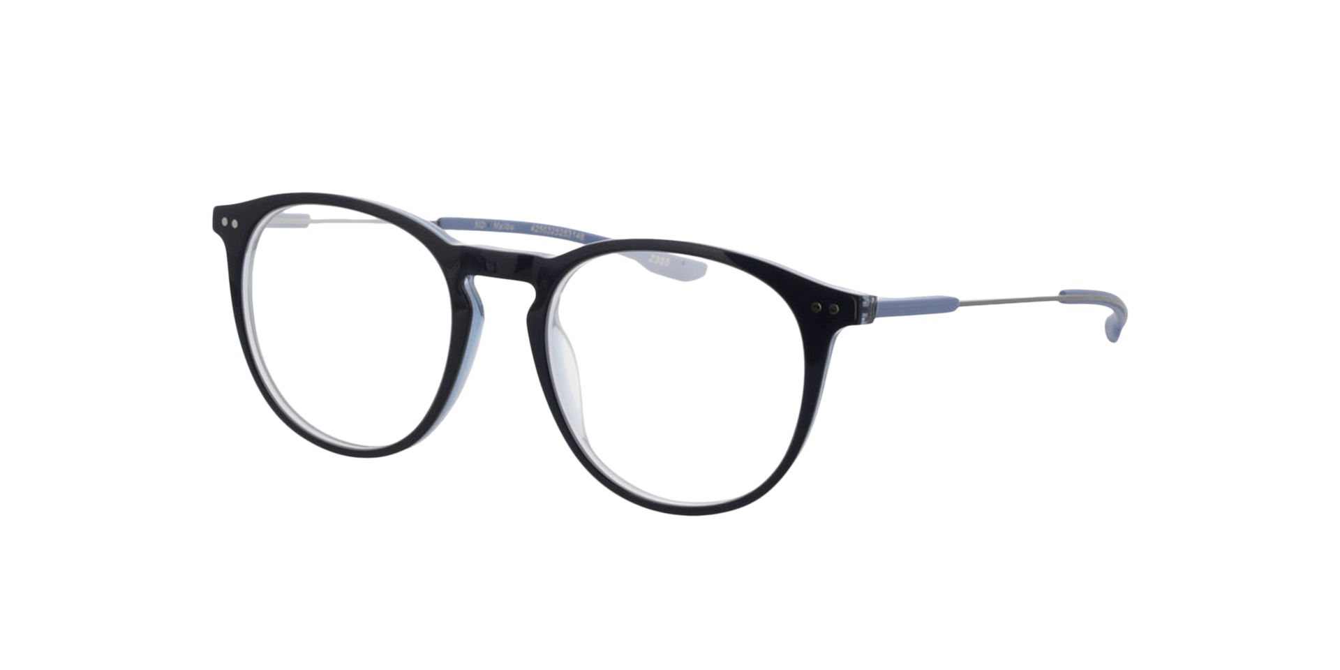 Malibu Bilayer Blue AcetatEyeglass Frames von B24, Dreiviertelansicht