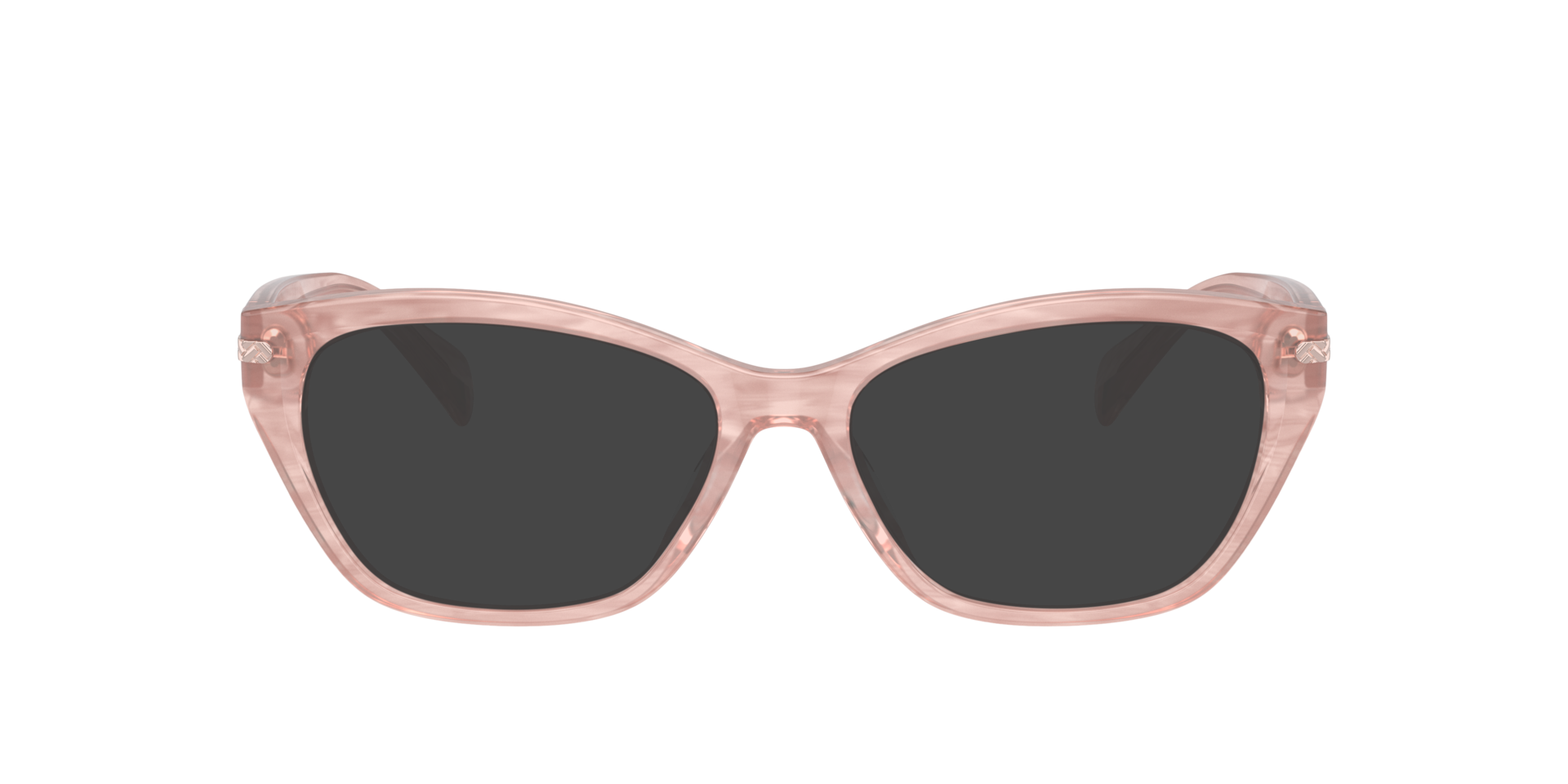 RA7161U Shiny Transparent Rose AcetatEyeglass Frames von B24, mit getönten Gläsern