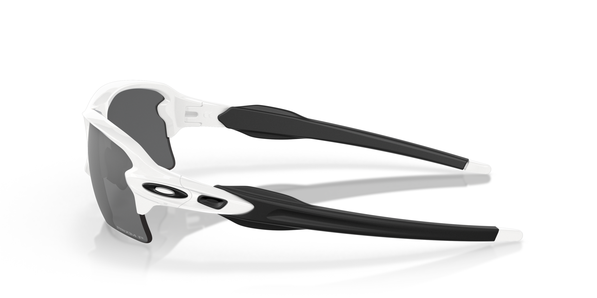Flak® 2.0 XL Weiß glänzend KunststoffSunglass Frames von B24, Seitenansicht
