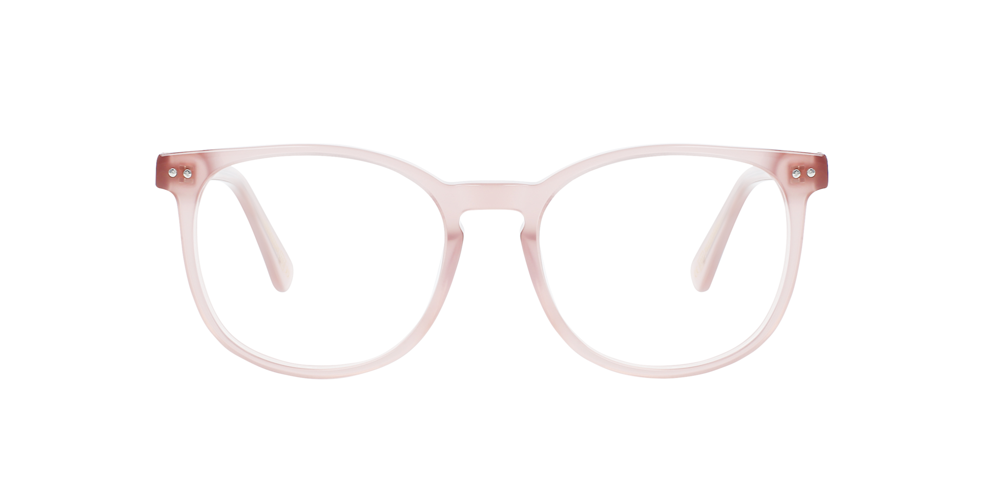 BARRON Milky Dark Rose AcetaatEyeglass Frames van B24, Vooraanzicht