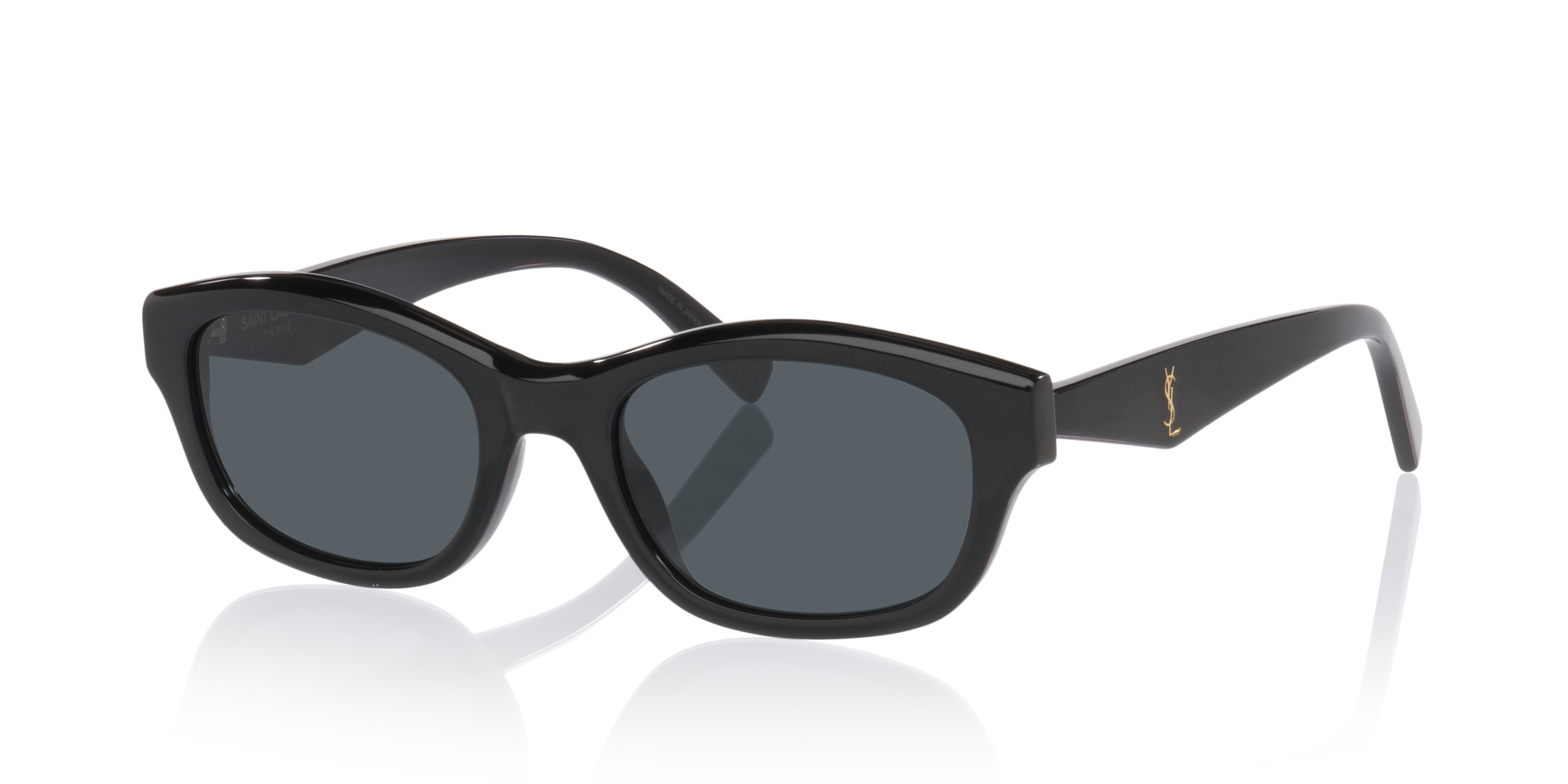 Sl M172 Zwart AcetaatSunglass Frames van B24, Hoekweergave