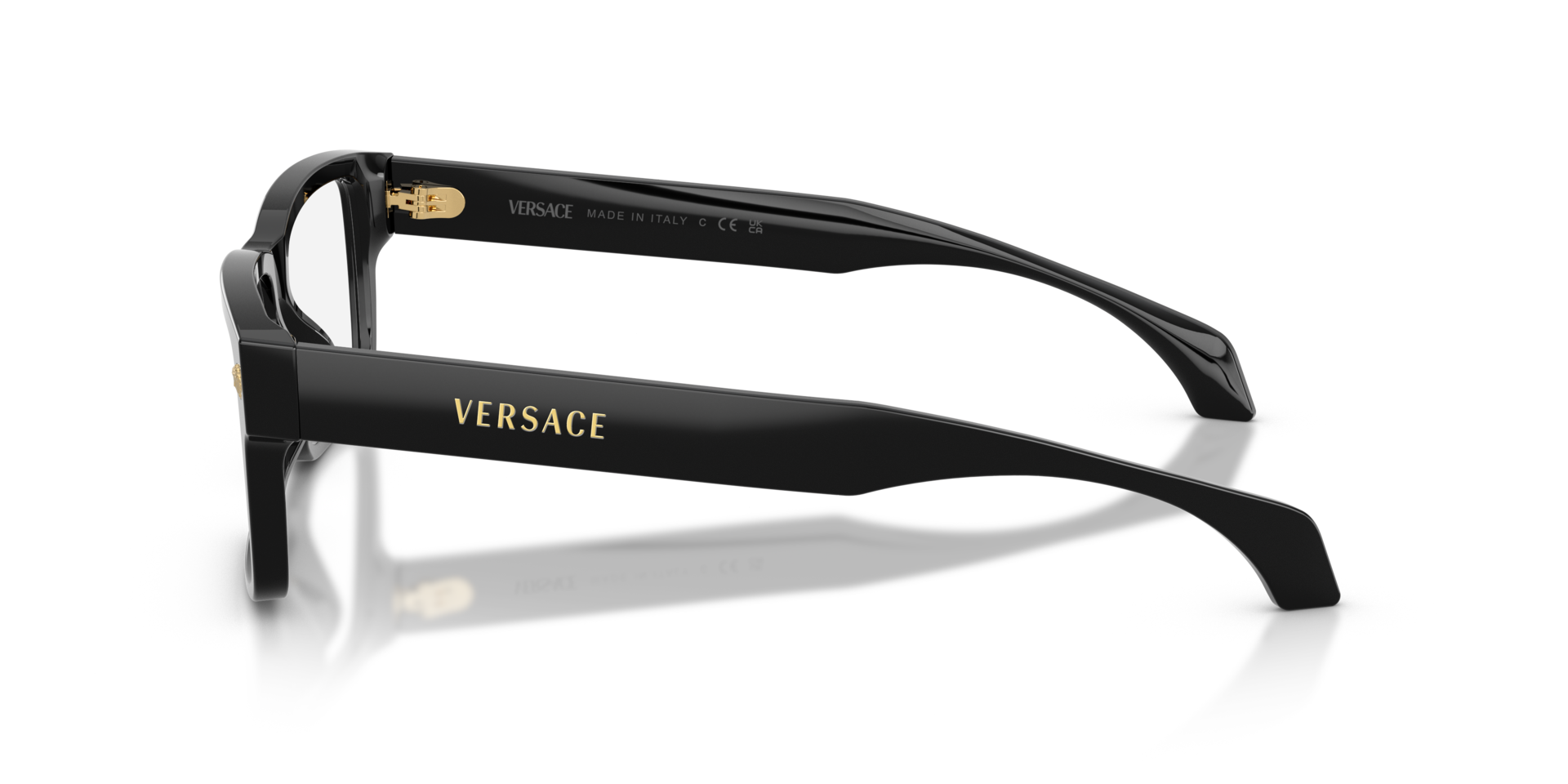 VE3391U Schwarz AcetatEyeglass Frames von B24, Seitenansicht