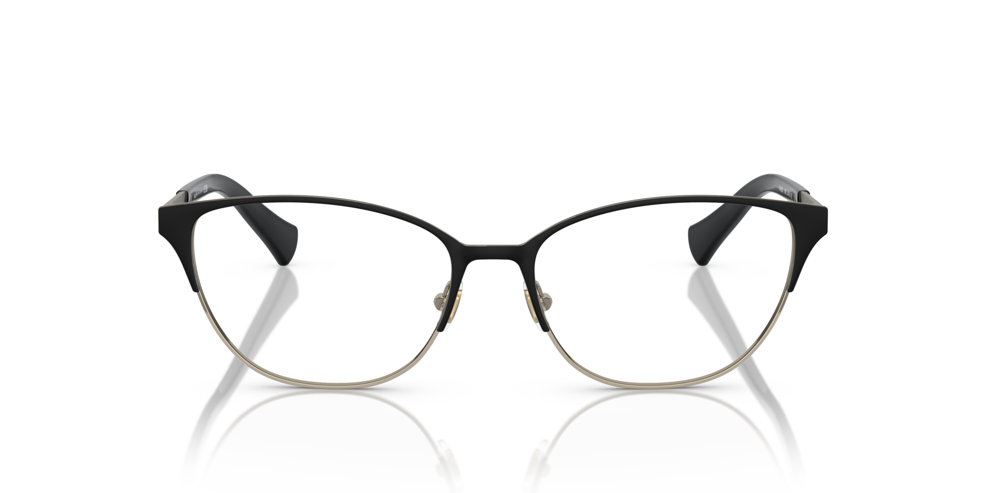 RA6055 Semi Shiny Black MetallEyeglass Frames von B24, Vorderansicht