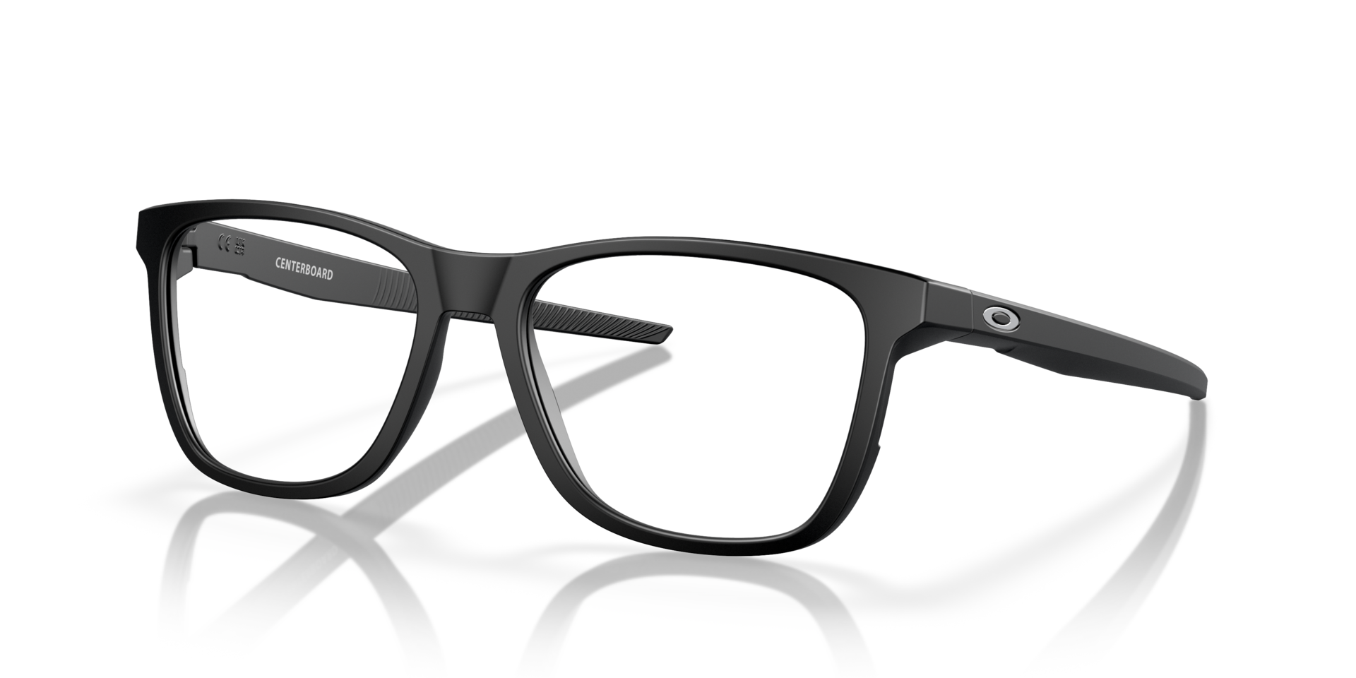 Centerboard Satijnglans zwart KunststofEyeglass Frames van B24, Hoekweergave