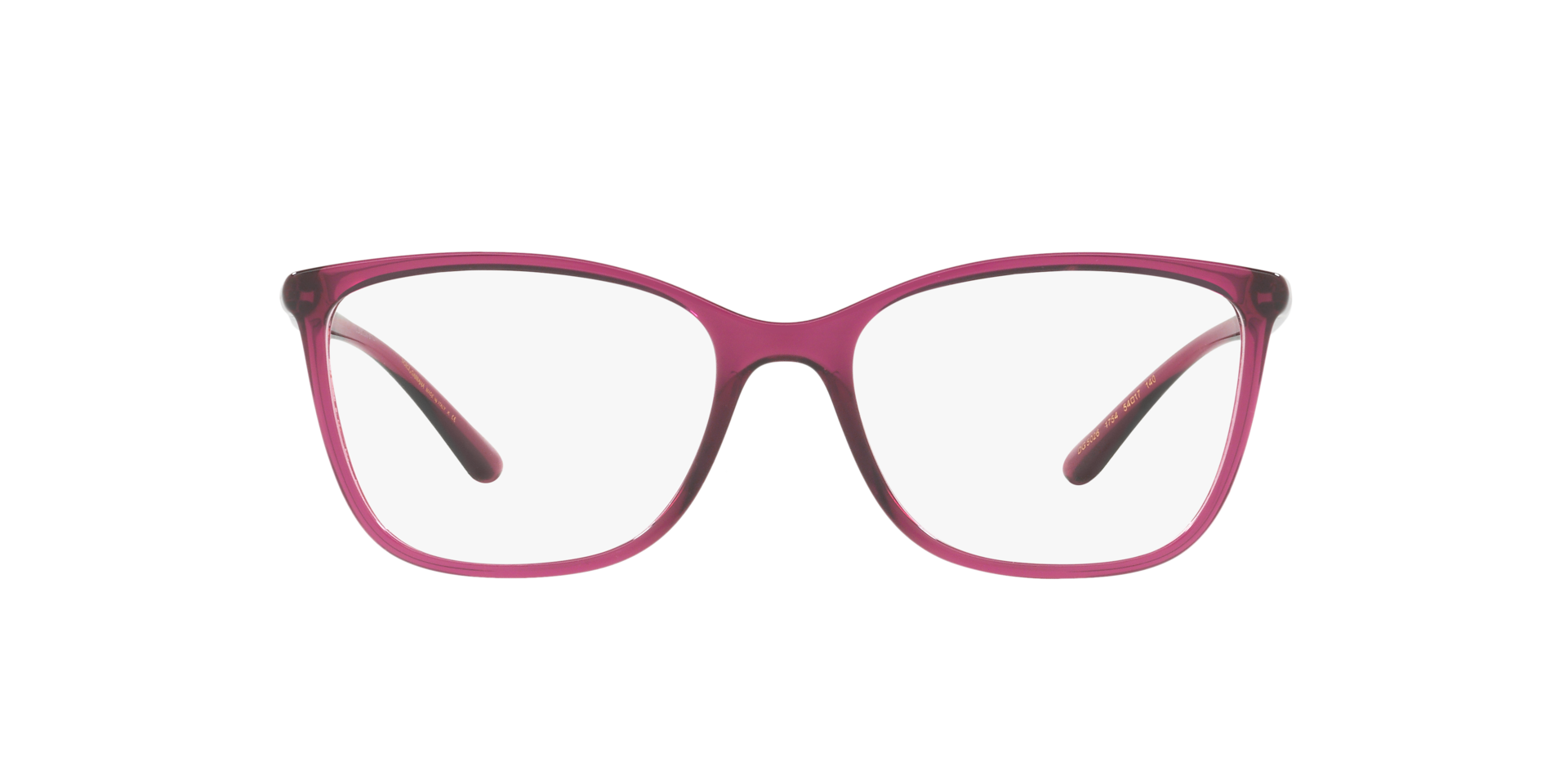 DG5026 Transparent Dark Cherry KunststoffEyeglass Frames von B24, Vorderansicht