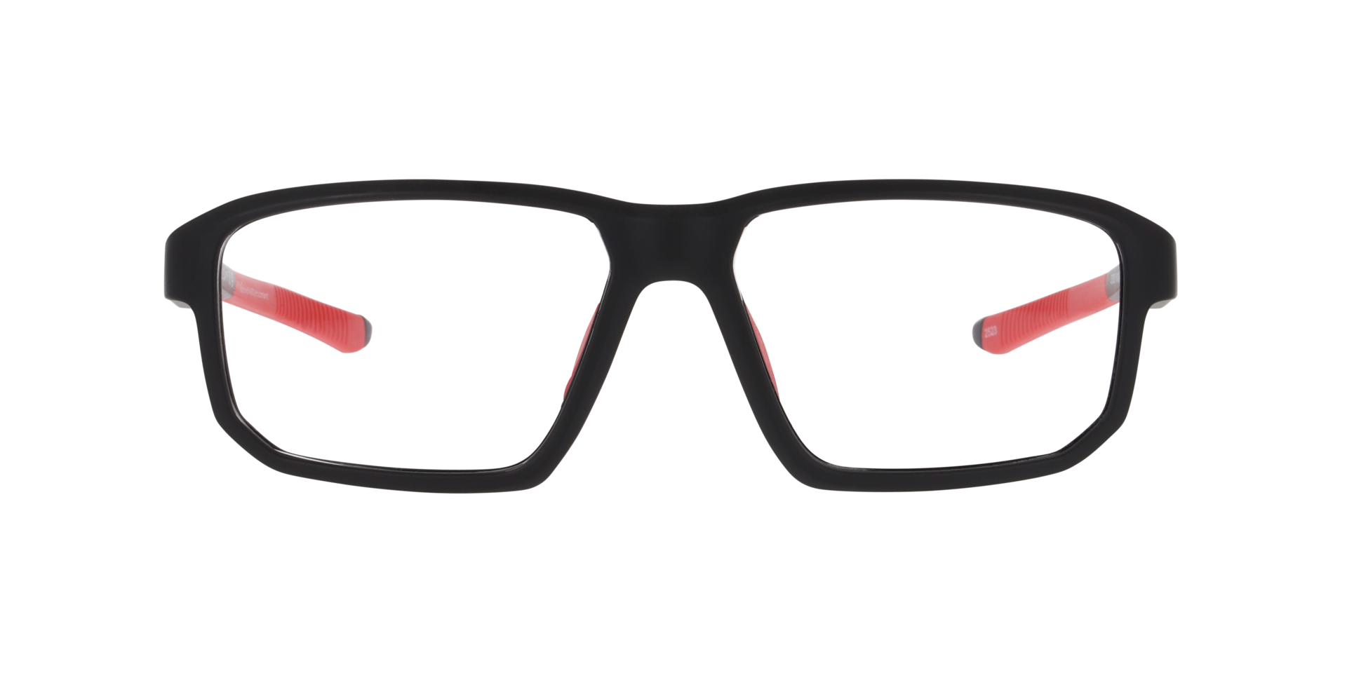 Manchester Zwart KunststofEyeglass Frames van B24, Vooraanzicht