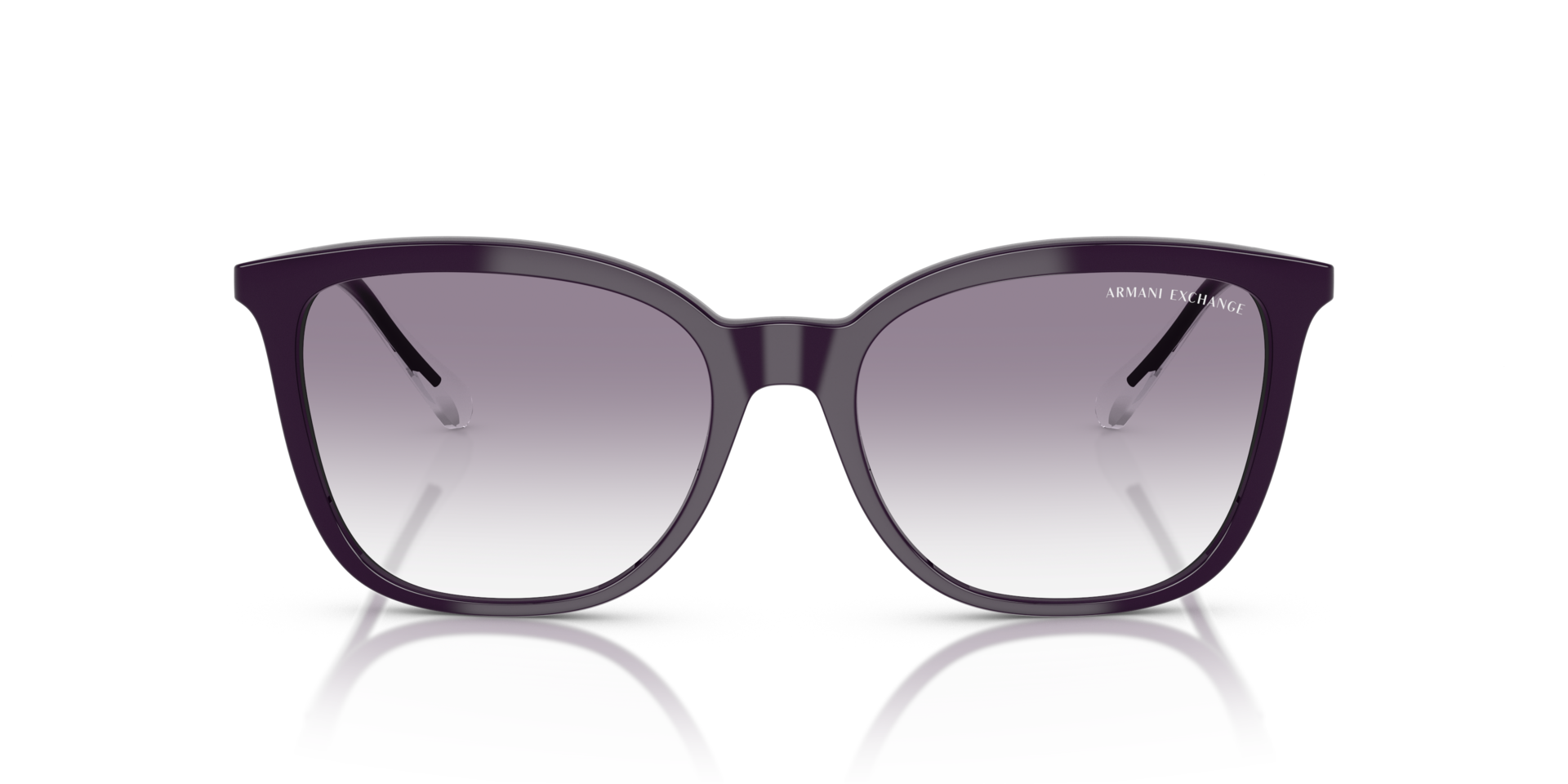 AX4151S Shiny Dark Purple KunststofSunglass Frames van B24, Vooraanzicht
