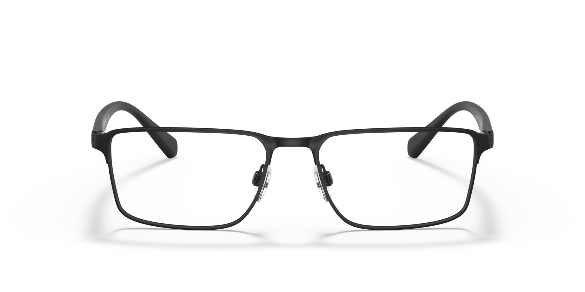 EA1046 Matzwart MetaalEyeglass Frames van B24, Vooraanzicht