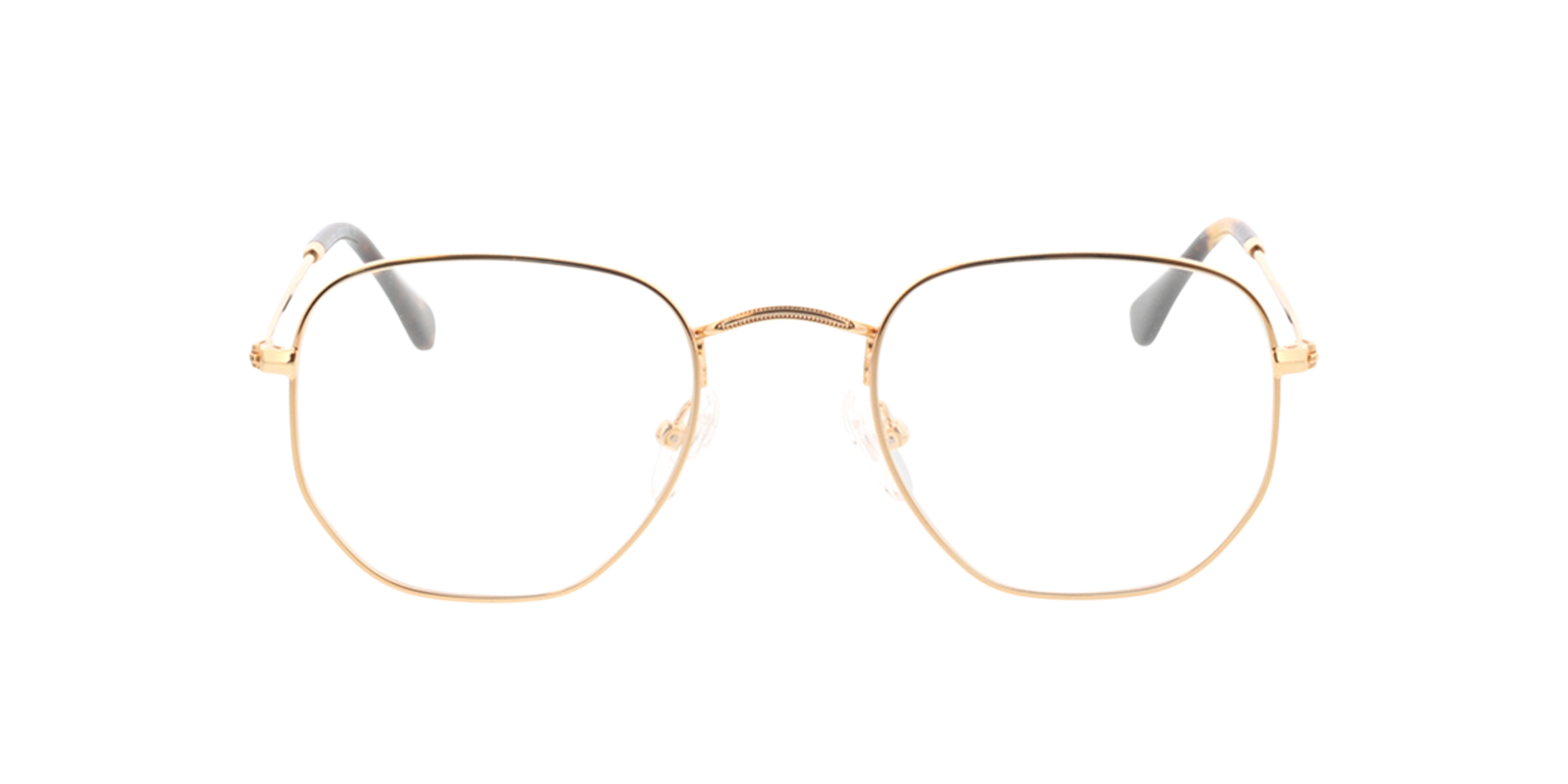 Rosario Goud MetaalEyeglass Frames van B24, Vooraanzicht