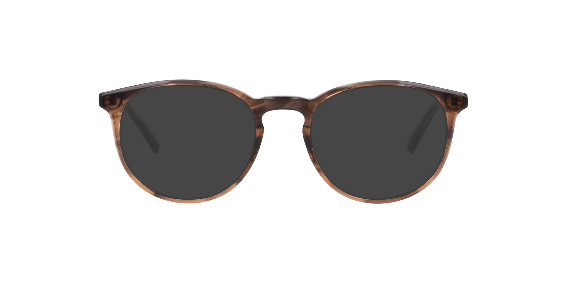 Charlie Crystal Brown Horn AcetaatEyeglass Frames van B24, met getinte lenzen