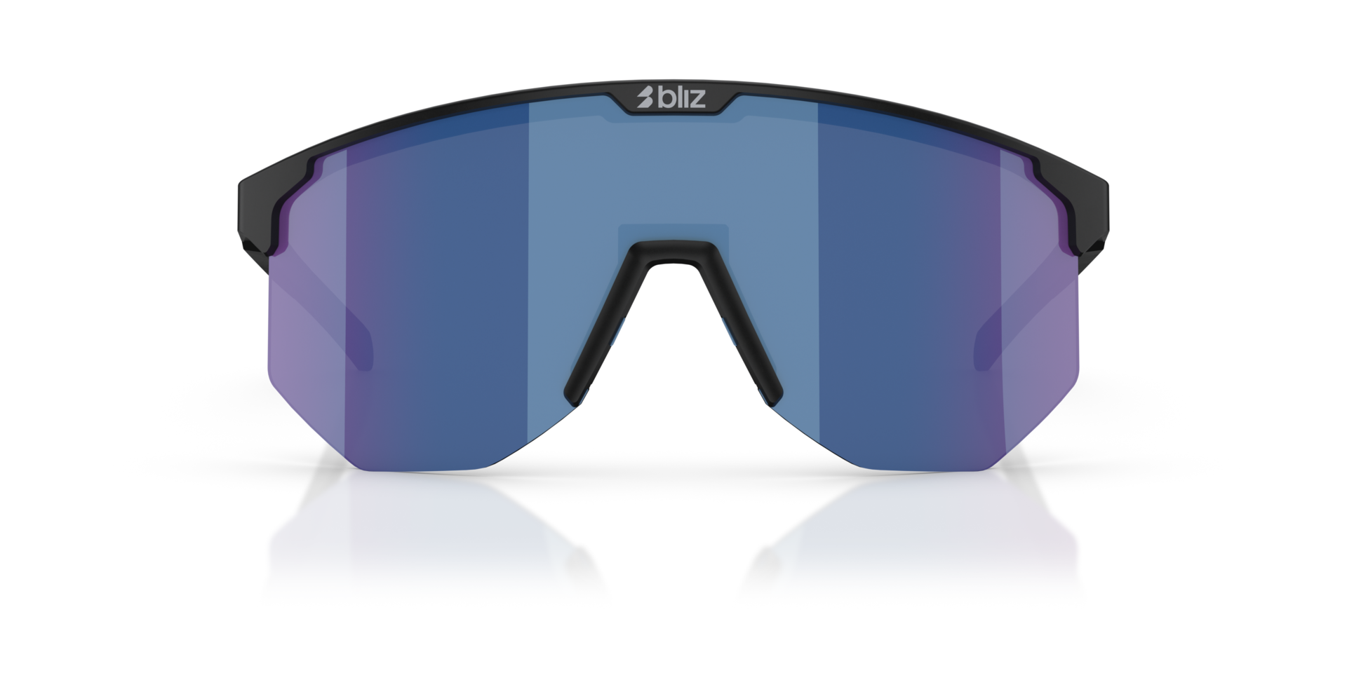 ZB7010 Schwarz KunststoffSunglass Frames von B24, Vorderansicht