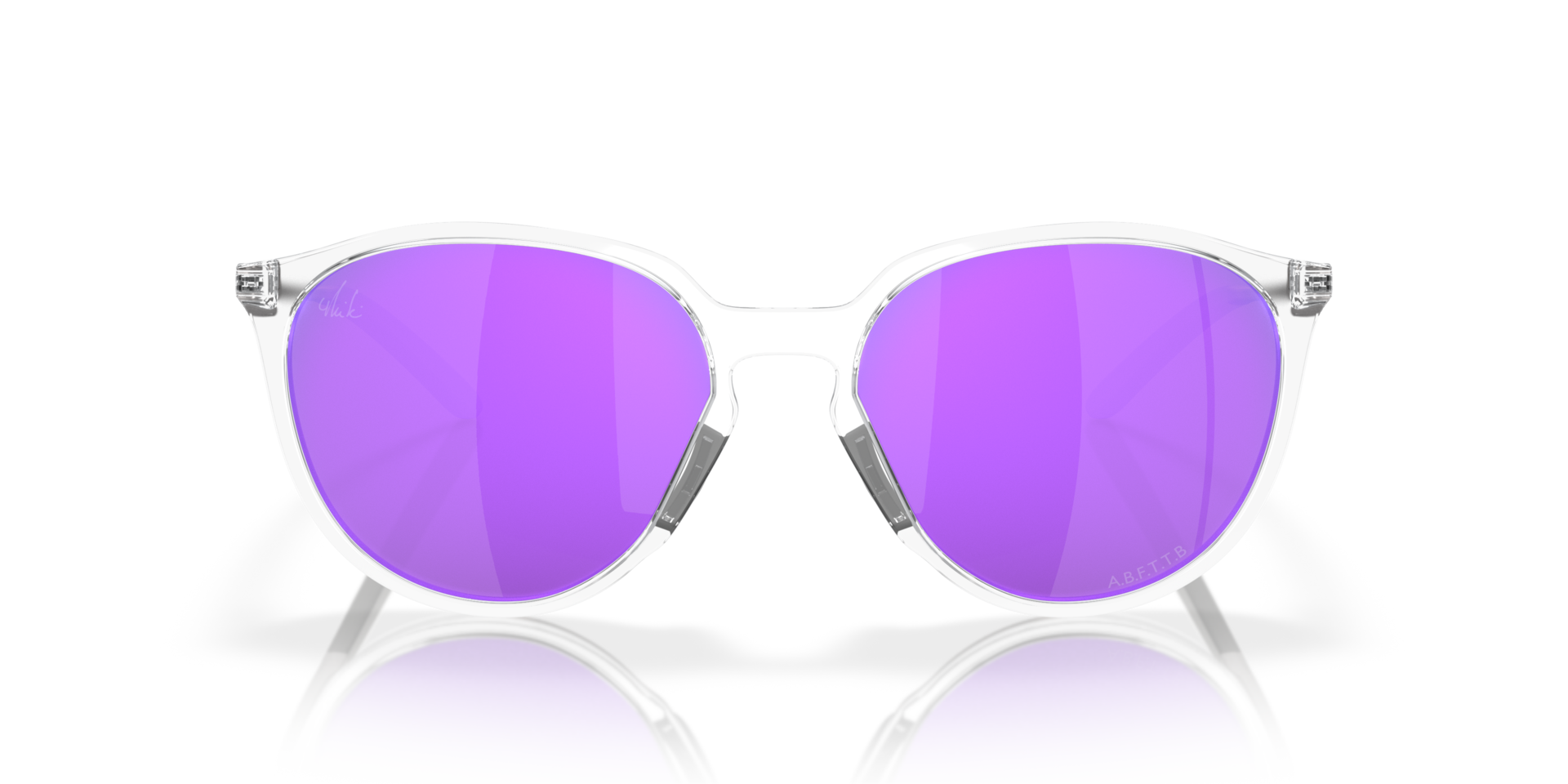 Mikaela Shiffrin Signature Series Sielo Glanzend chroom KunststofSunglass Frames van B24, Vooraanzicht