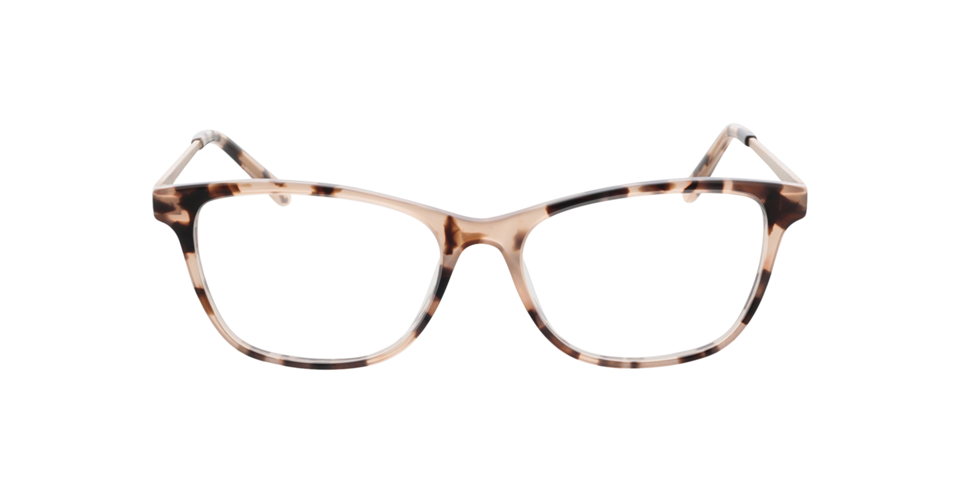 Lola Roze Havana  &  satijn roze goud AcetaatEyeglass Frames van B24, Vooraanzicht