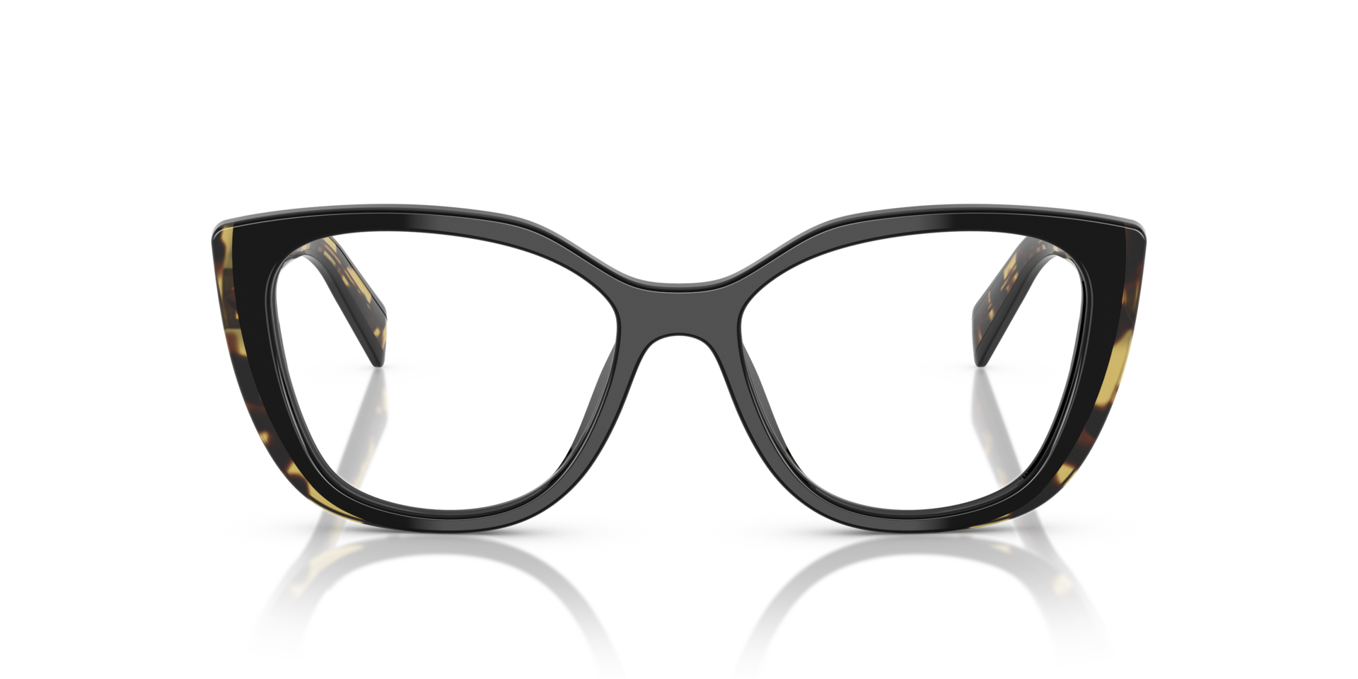 PR B04V Black & Medium Tortoise AcetatEyeglass Frames von B24, Vorderansicht